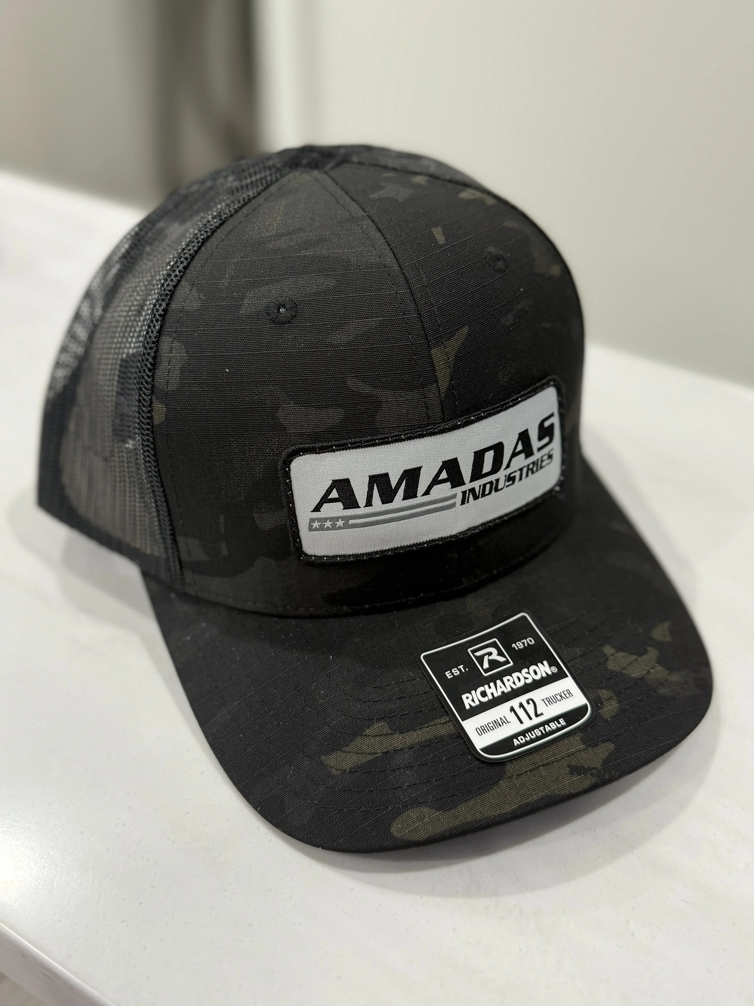 AMADAS Multicam Black Camo with woven patch