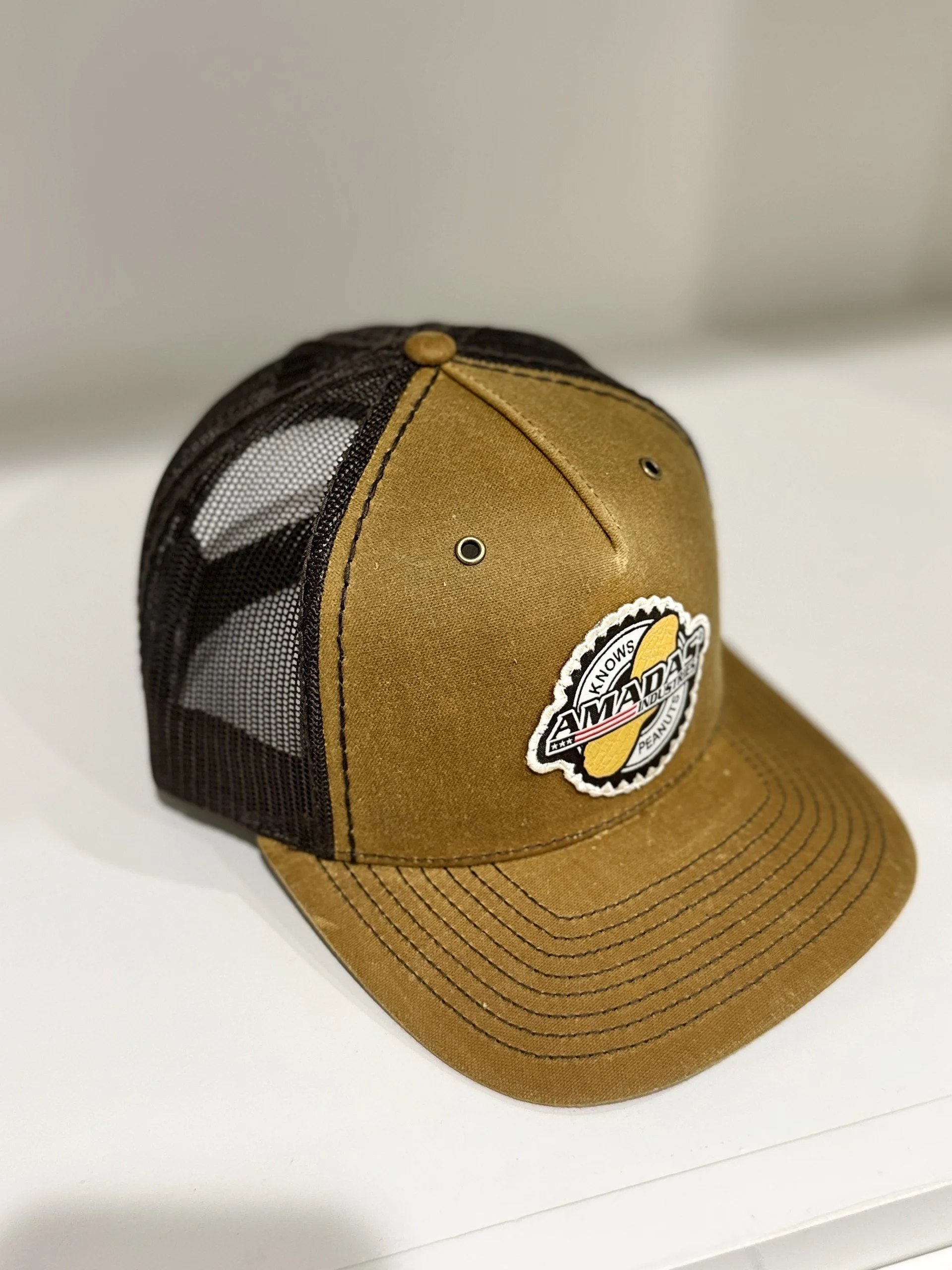 112WH Whiskey Brown Mesh Cap Side.jpg