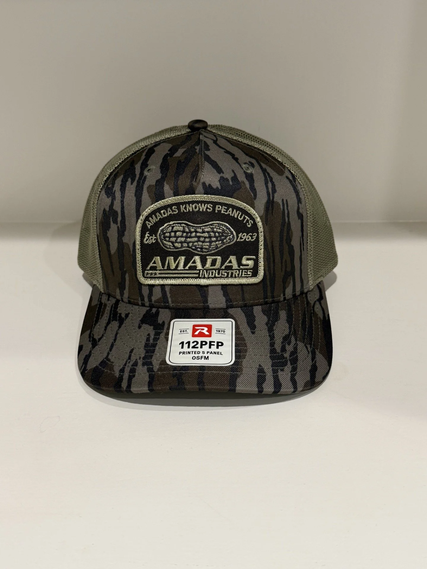 Caps - 112PFP Mossy Oak Mesh with Peanut Patch