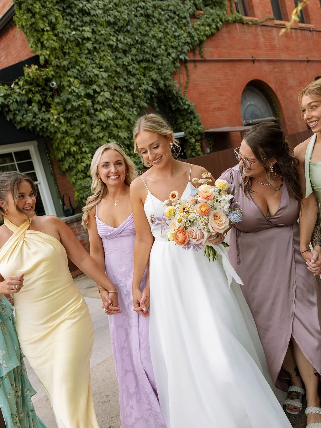 Maddy &amp; her girls 🎀

Photography: @sophiecatherinephoto 
Floral Design: @rosemaryfloral.co 
Venue: @flagstaffhouse_restaurant