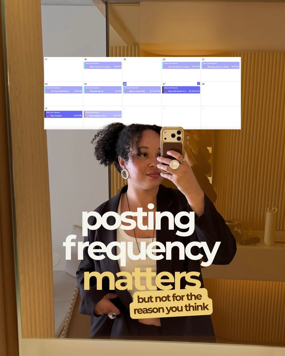 Posting more has nothing to do with the algorithm 🤳🏽

Everyone tells you to post more to grow. But that&rsquo;s not the real reason it works.

More posts = more reps = more data 📊

The math is simple:

If you post once a week, you have 4 data poin