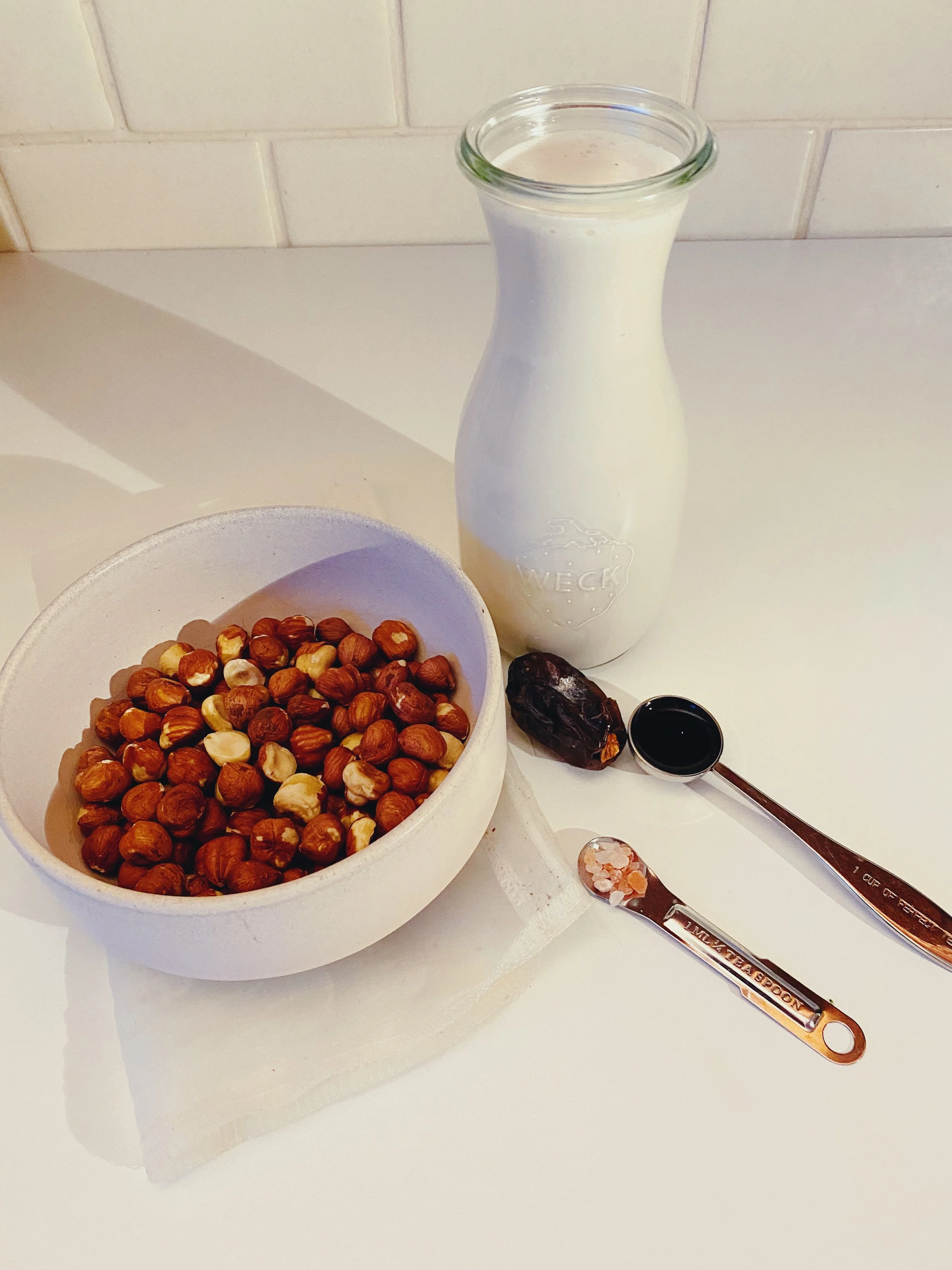 Homemade Hazelnut Milk