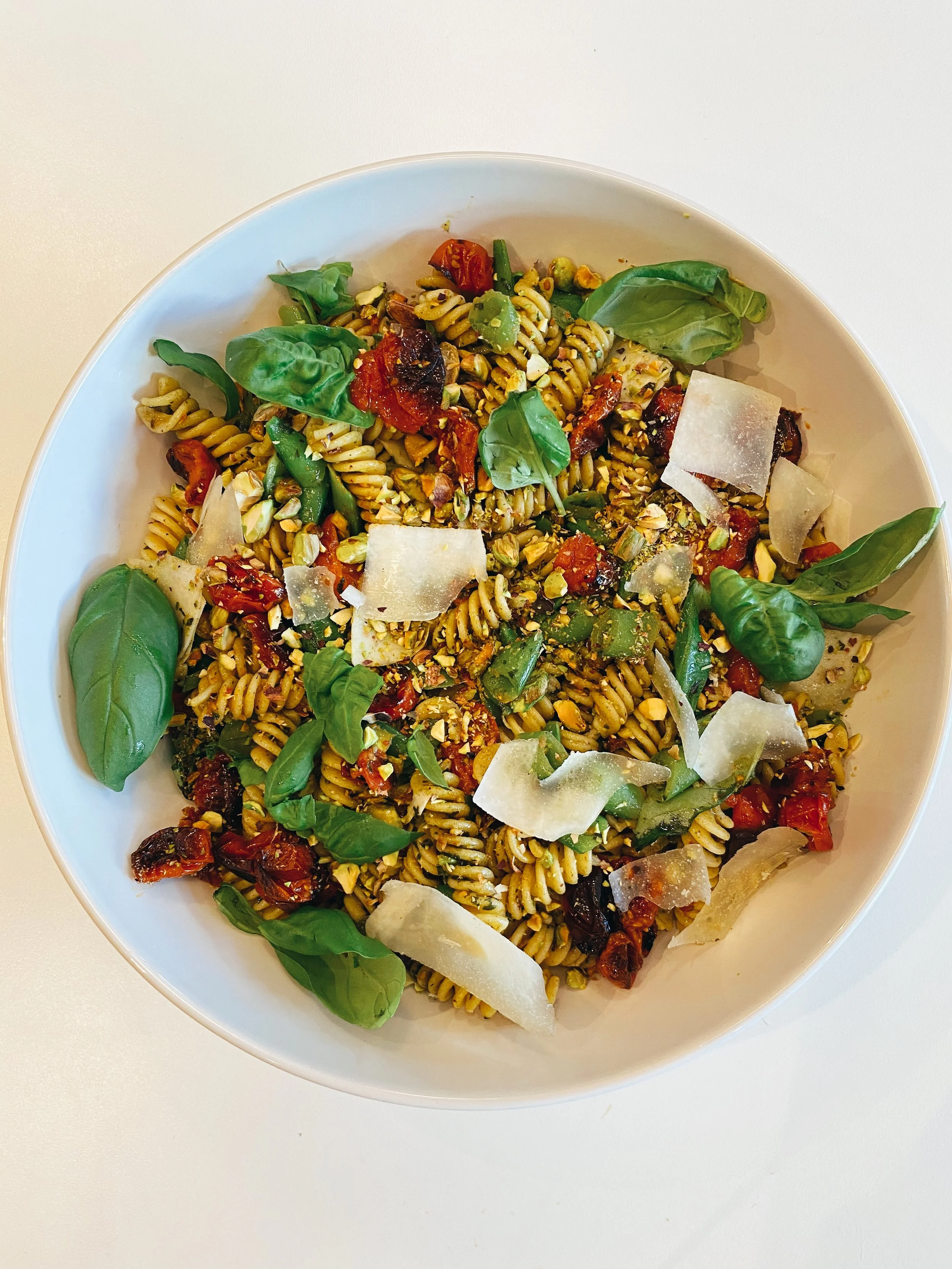 Pasta with Pecorino and Pistachios