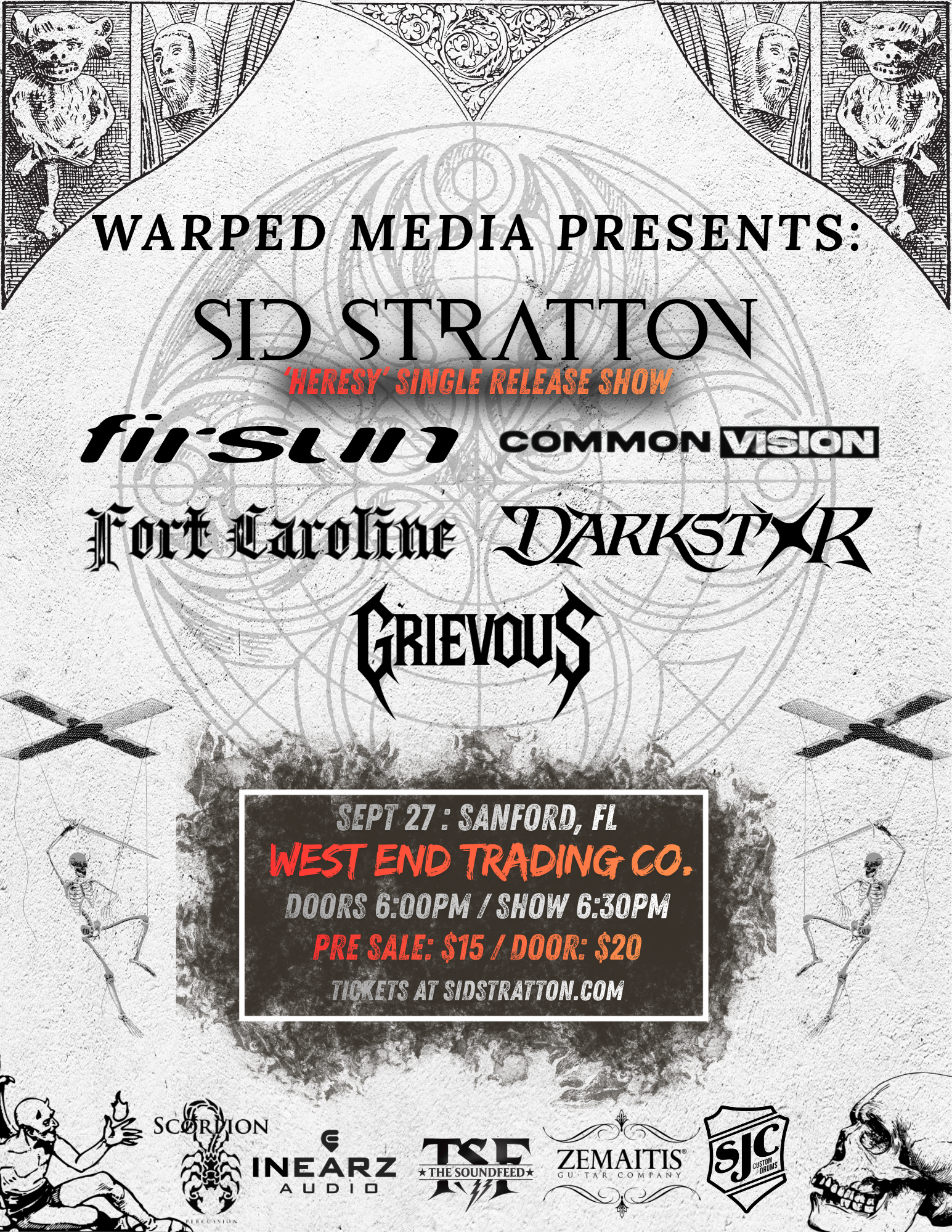 Sid Stratton : Heresy 2026 Tour