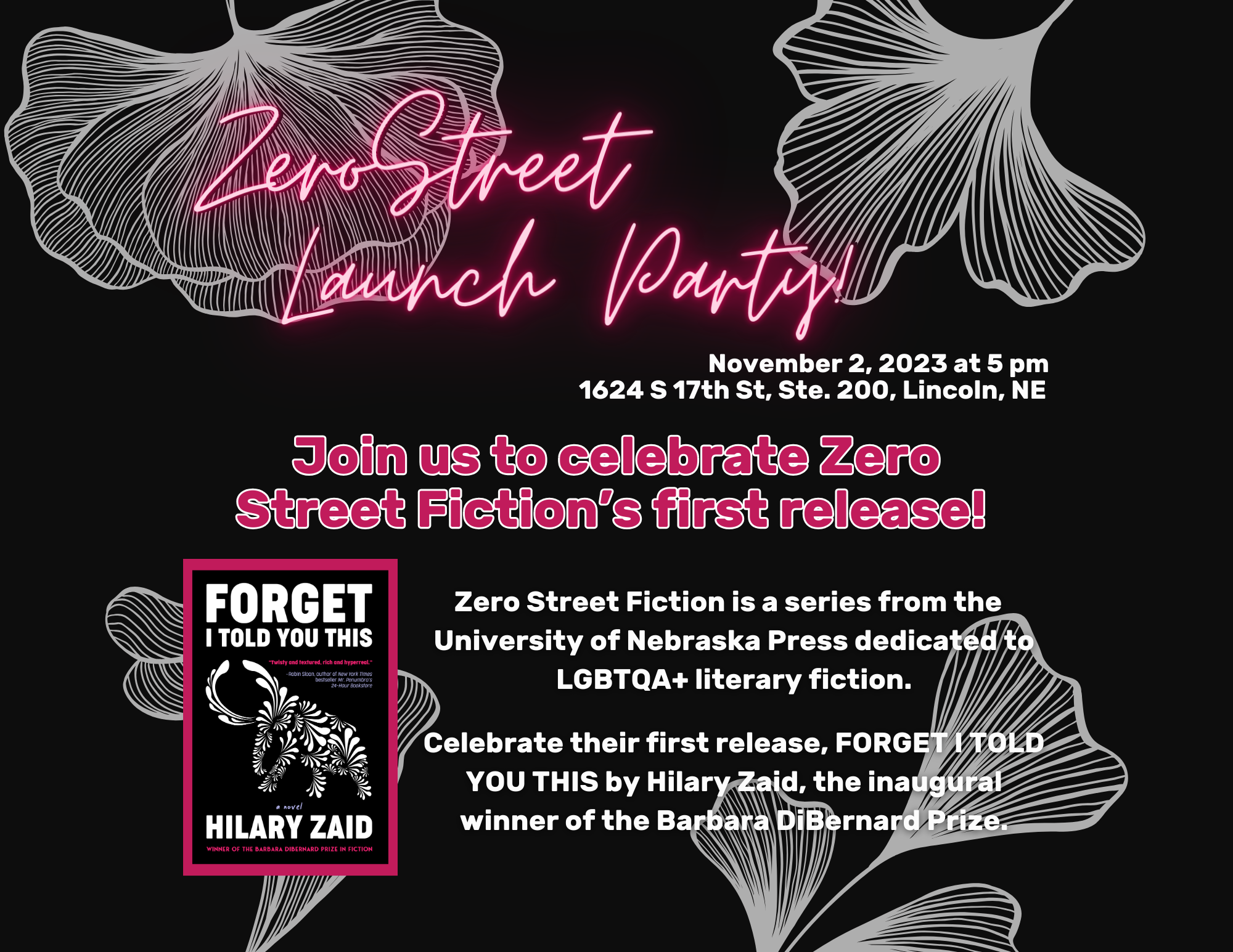 Zero Street Fiction Launch Party