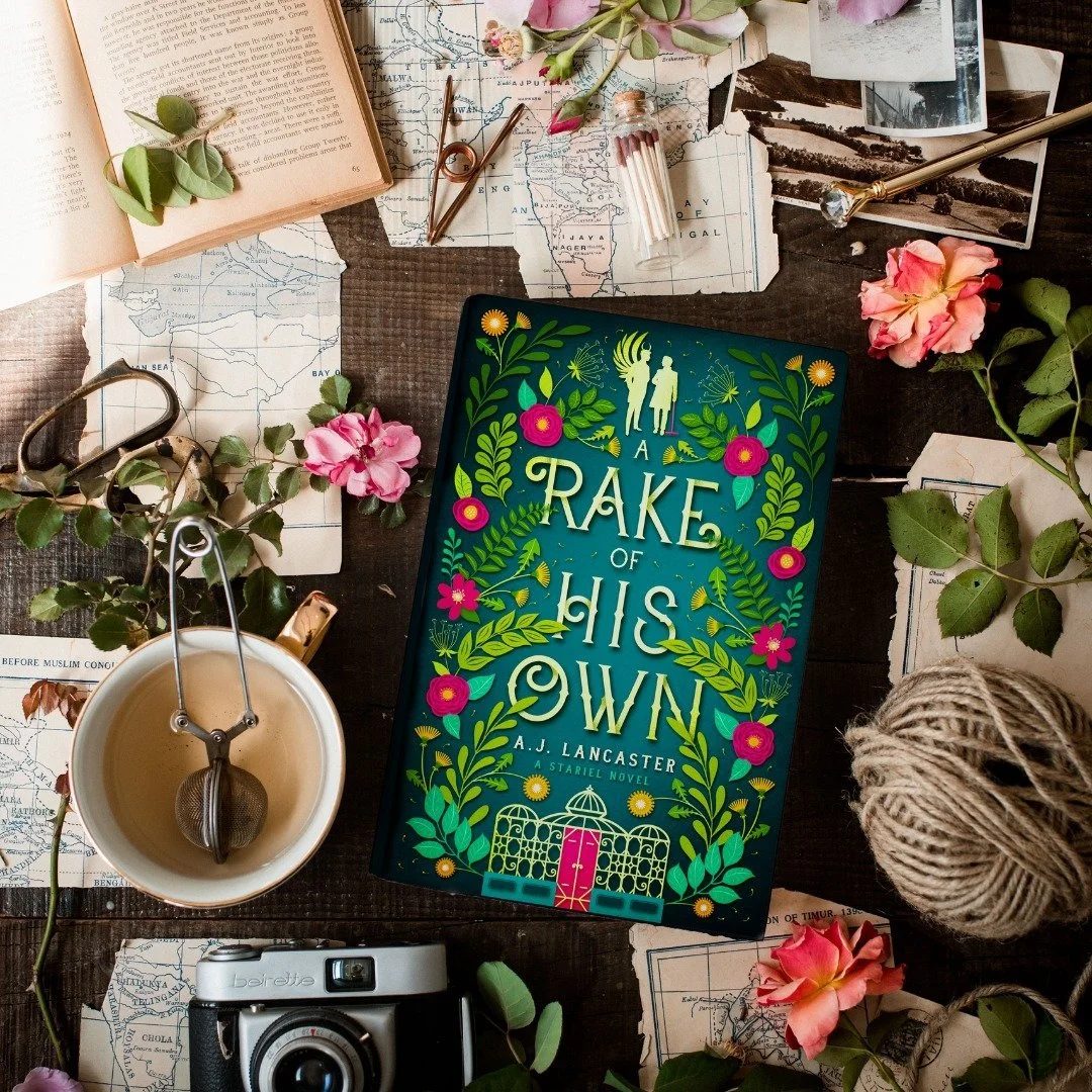 Photo of book, cover is teal with flower boarder and outline of conservatory building.