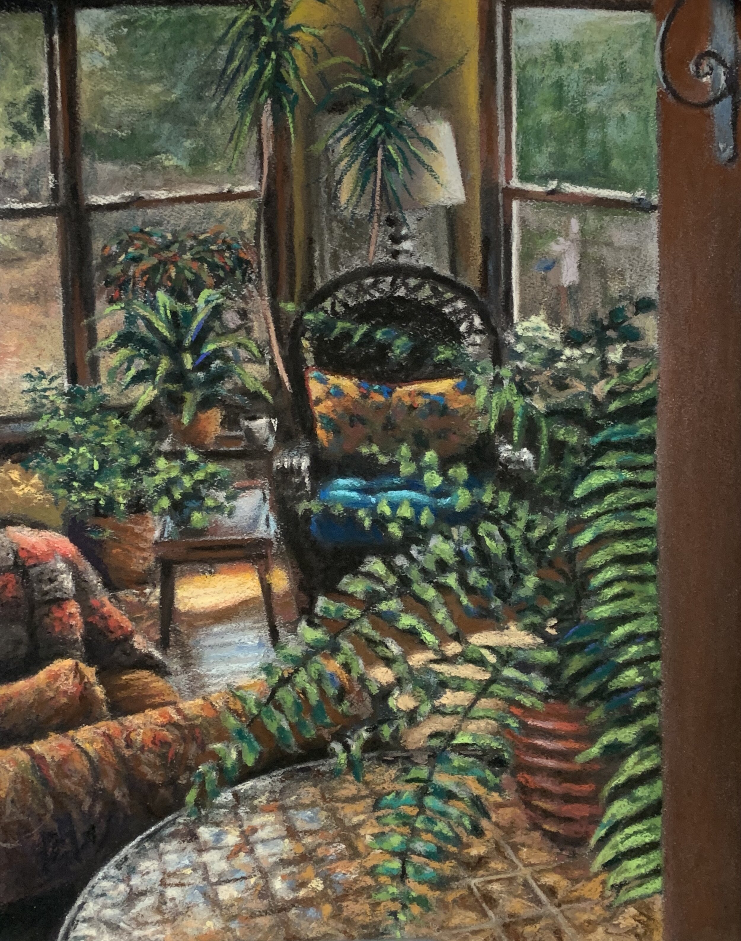 Sunroom (Chalk Pastel, 11"x14", 2020)