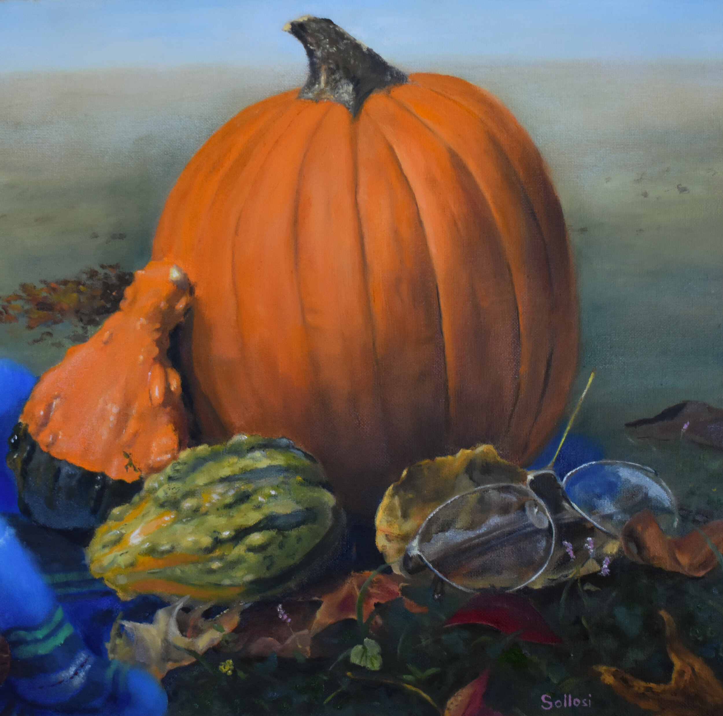 Pumpkin Patch, Oil, 2019