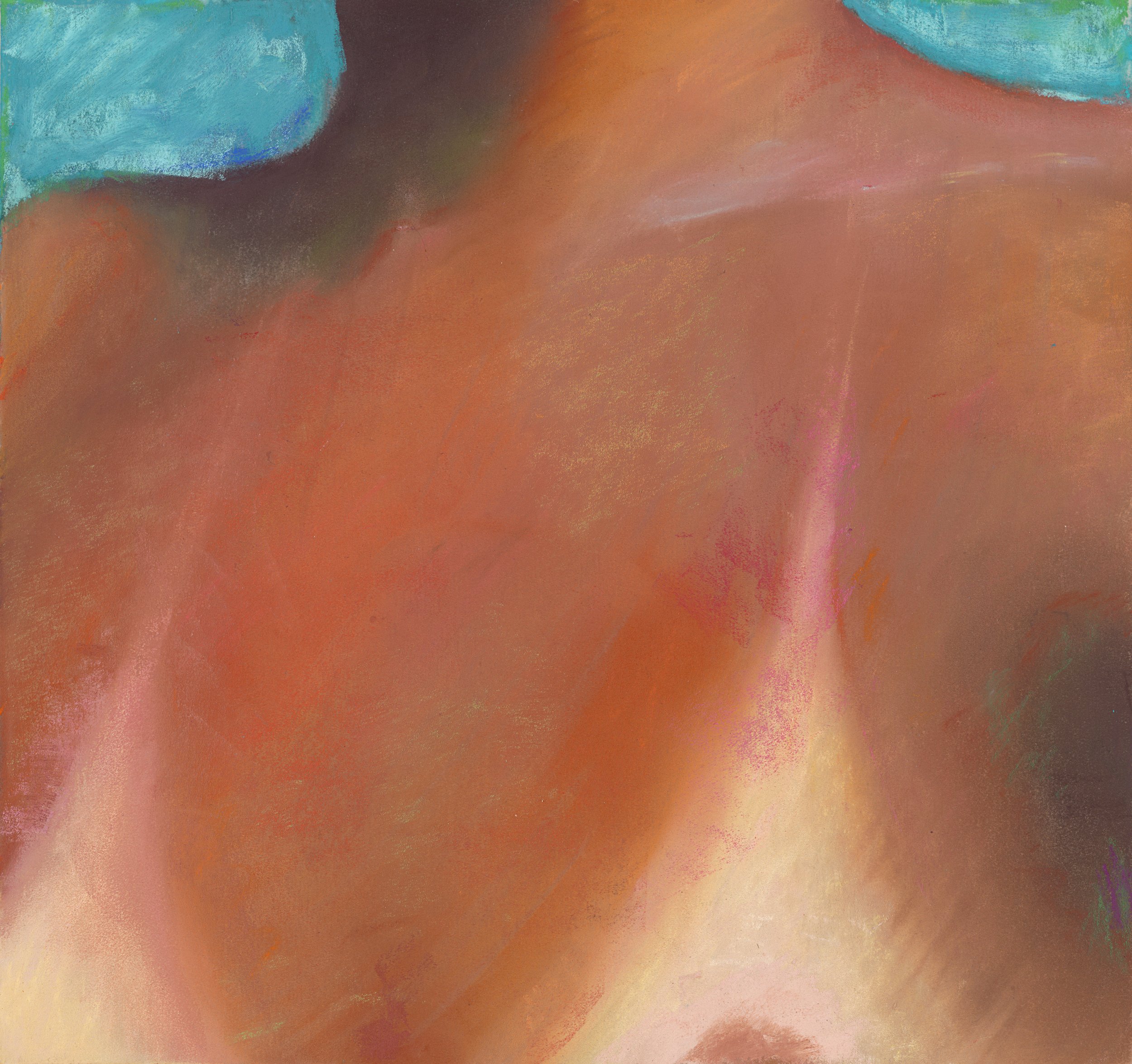 Sunburn, 2024, pastel on paper