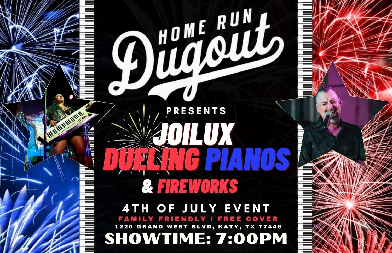 JoiLux Dueling Pianos at Home Run Dugout
