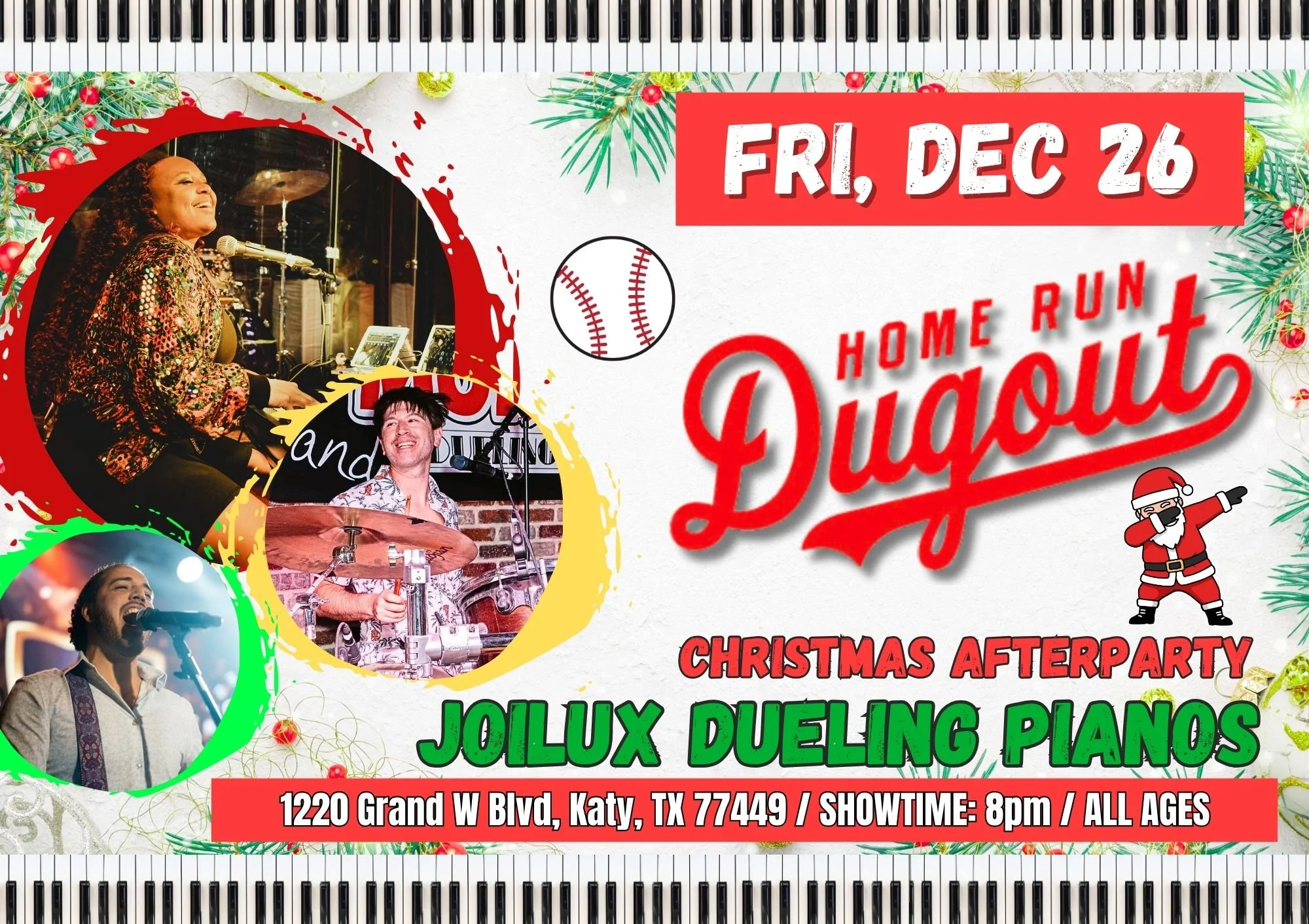 JoiLux Dueling Pianos at Home Run Dugout