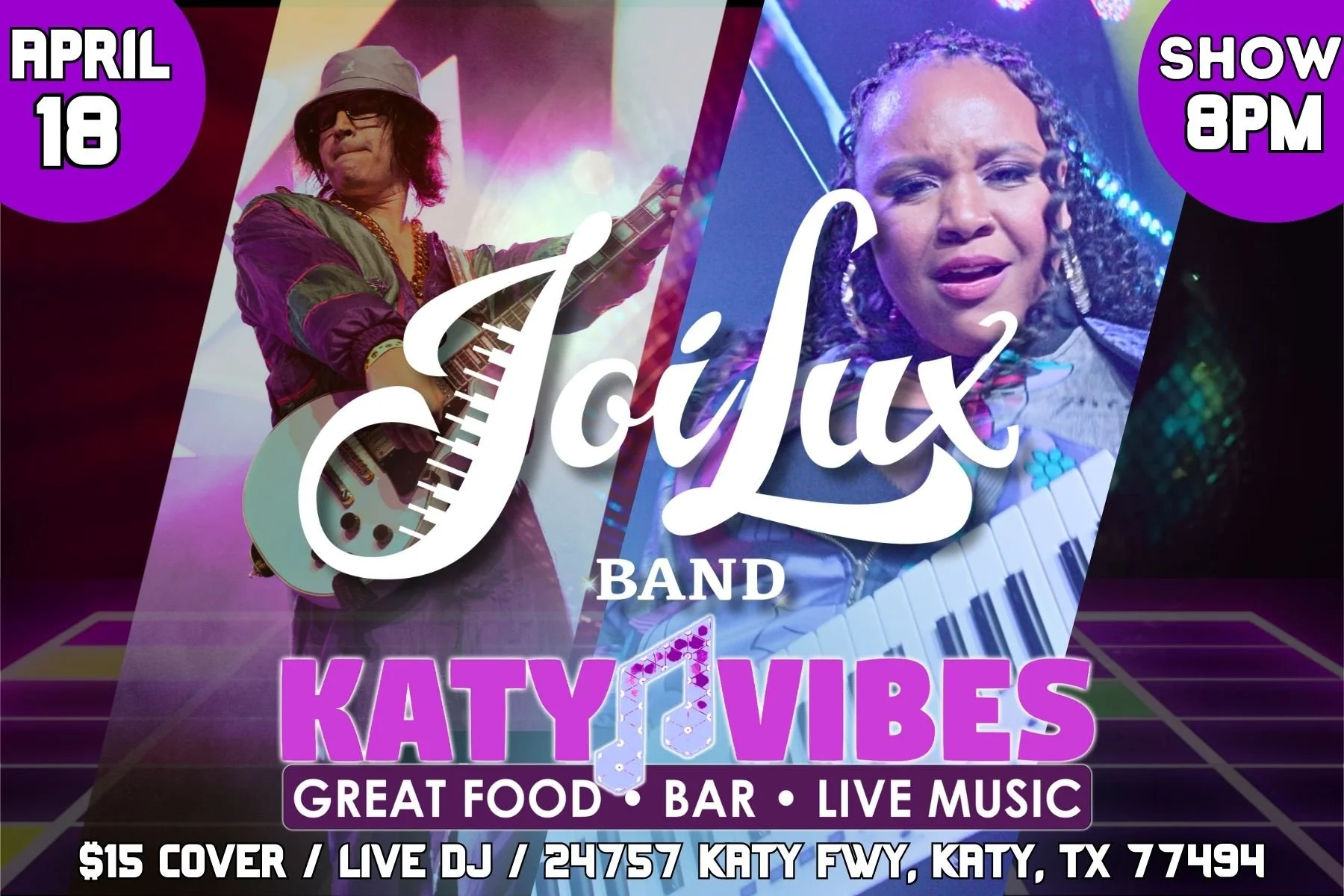 JoiLux Band at Katy Vibes 