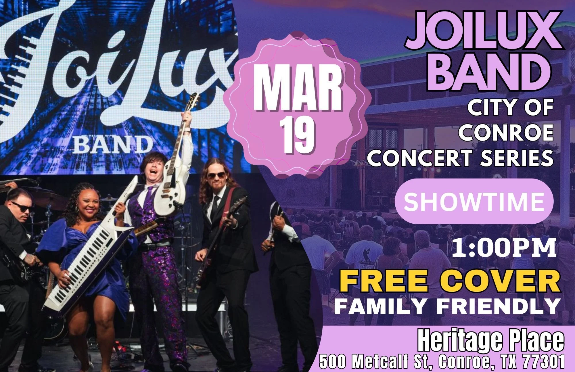 JoiLux Band at City of Conroe Concert Series