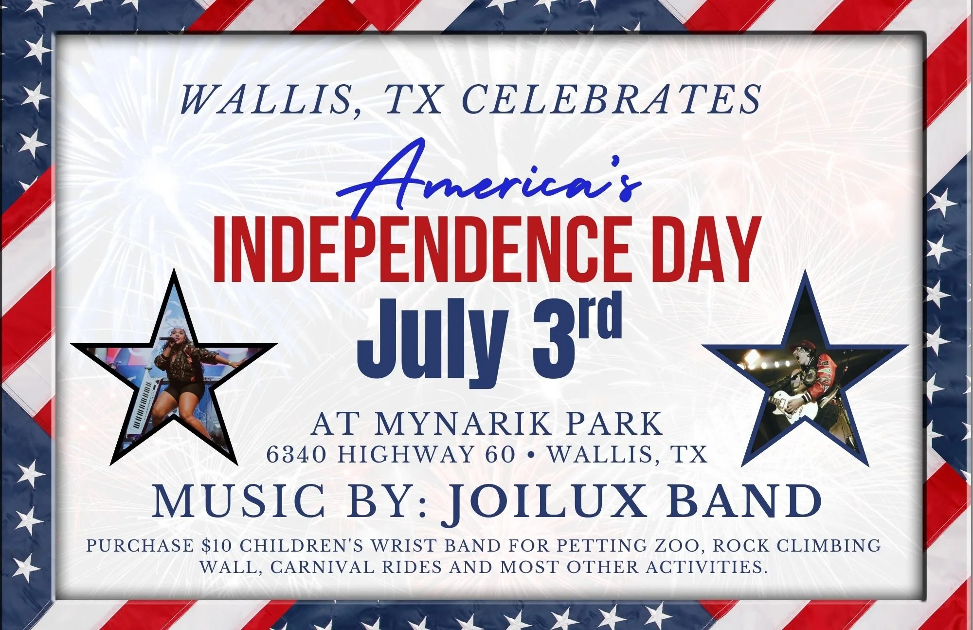 JoiLux Band at City of Wallis Independence Day Celebration