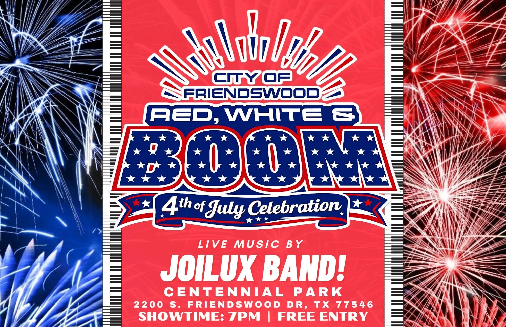 JoiLux Band Live at City of Friendswood 4th of July Celebration