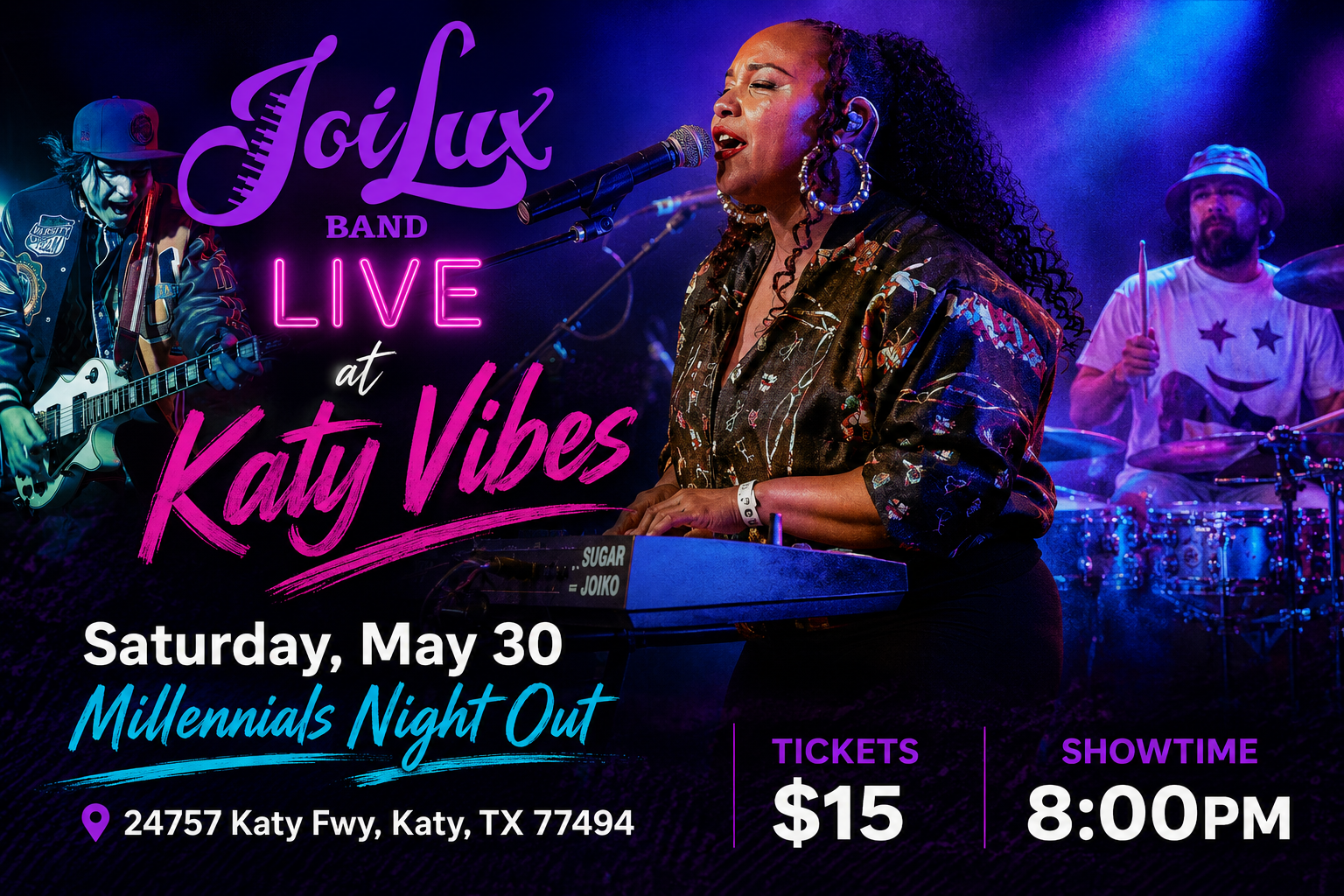 JoiLux Band at Katy Vibes