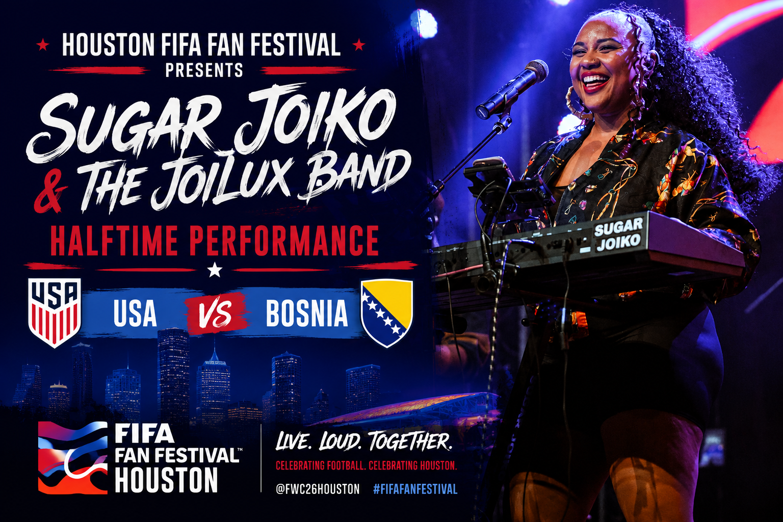 JoiLux Band at FIFA Fan Festival USA Vs Bosnia Halftime Show 
