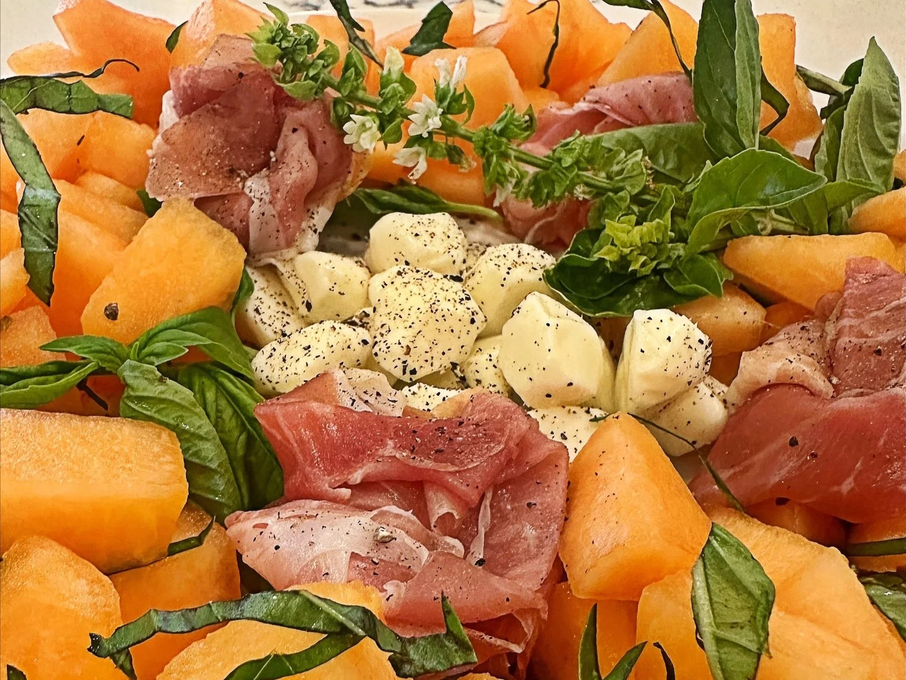 Basil and Cantaloupe Salad