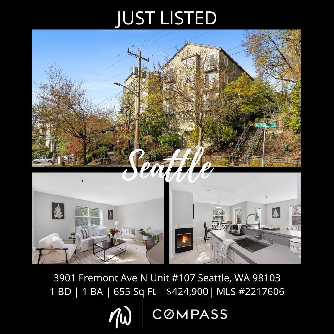 #JustListed in #Seattle🏡🎉
1 Bedroom | 1 Bathroom | 655 Sq Ft | Offered Price $424,900

Welcome to the heart of vibrant Fremont, just steps away from hip cafes, art-house stores, unique coffee shops and, of course, the gorgeous Canal Park. 
View Ful