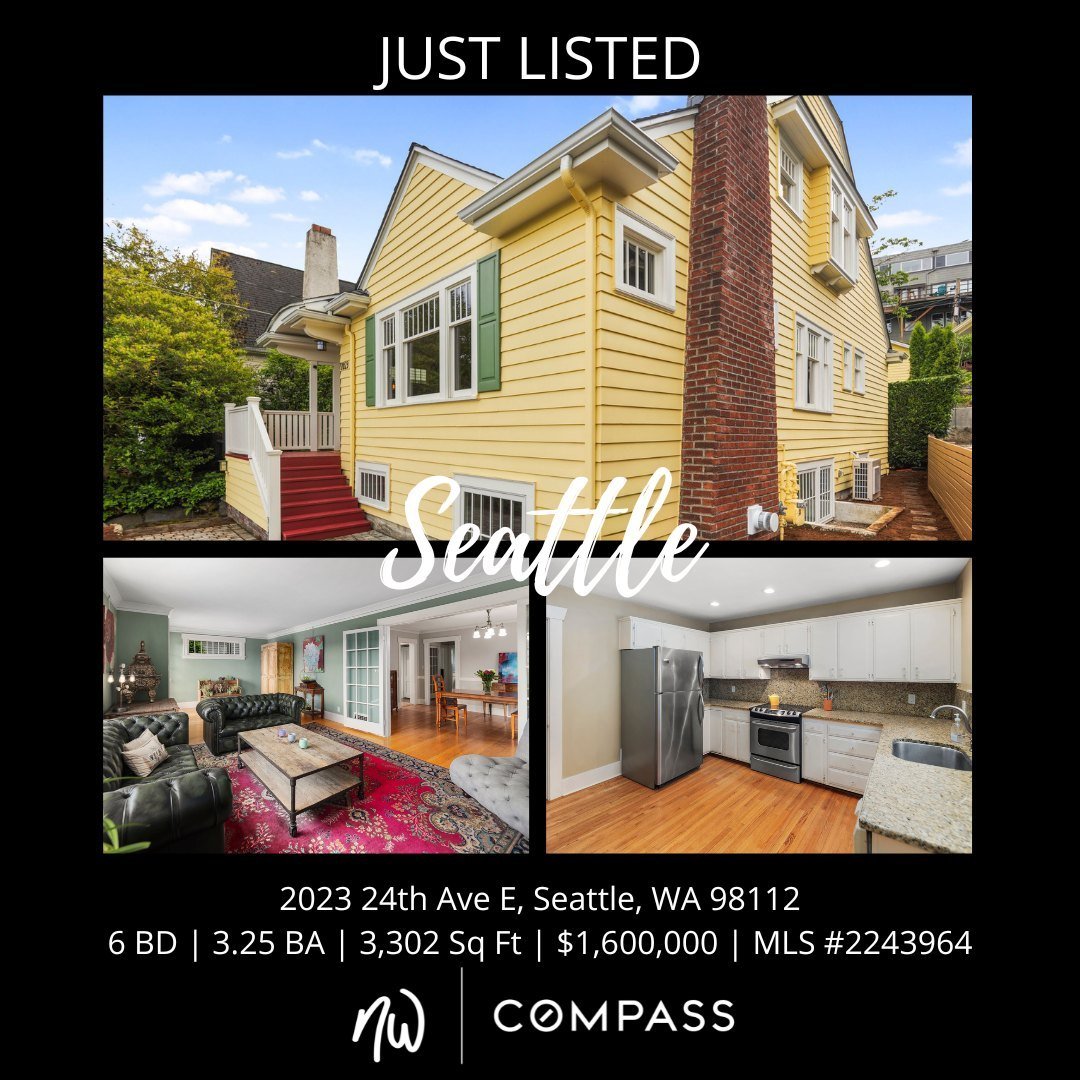 #JustListed in #Seattle
6 Bedrooms | 3.25 Bathrooms | 3,302 Sq Ft | Offered Price $1,600,000 
View Full Listing &gt; https://zurl.co/E1m9 

High-Charm Montlake Craftsman! All the delightful details preserved &amp; lovingly cared for.  Short walk to t