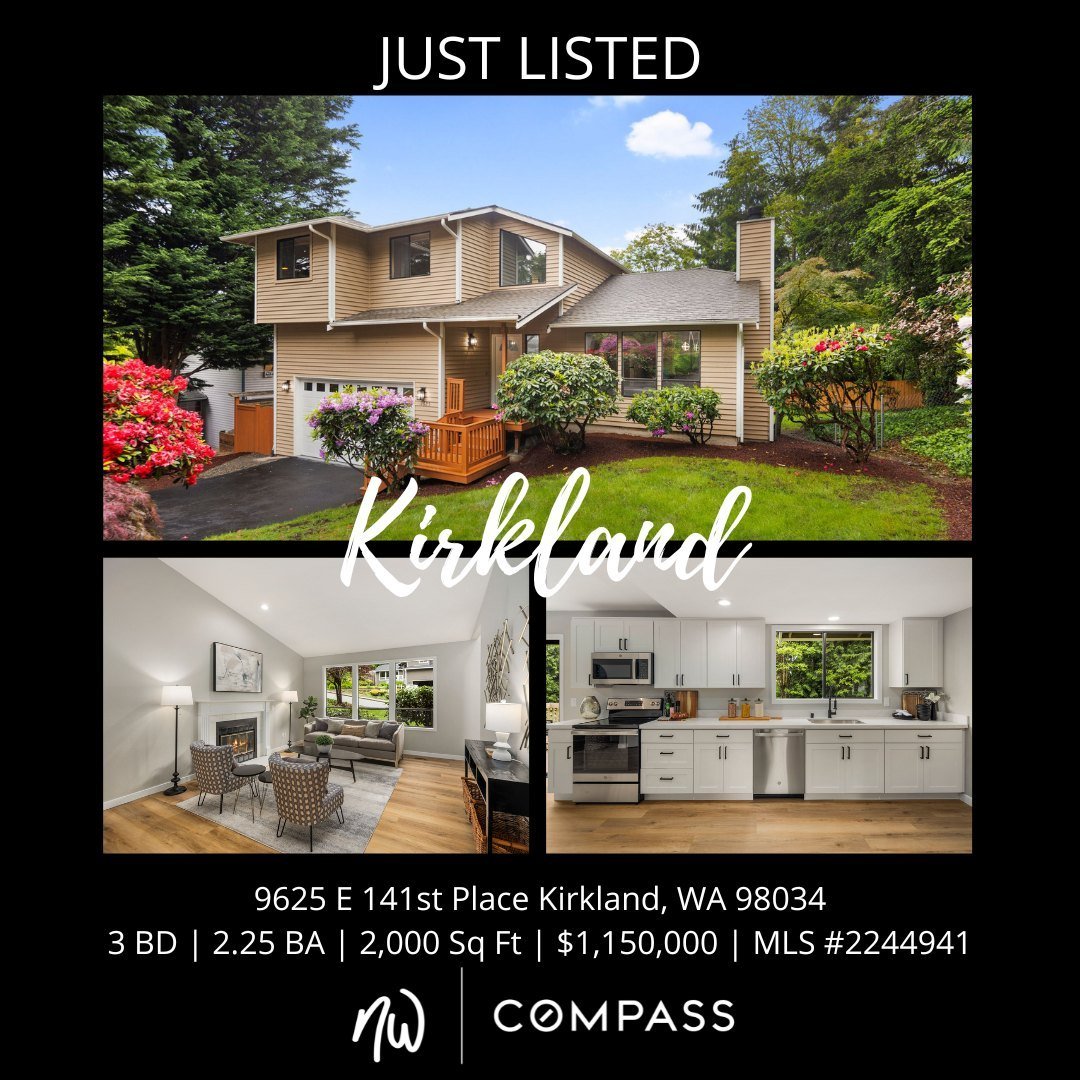 #JustListed in #Kirkland
3 Bedrooms | 2.25 Bathrooms | 2,000 Sq Ft | Offered Price $1,150,000

View Full Listing &gt; https://zurl.co/Wppx 
Welcome home to Kirkland Finn Hill! This beautifully remodeled 3-bedroom, 2.25-bathroom home seamlessly blends