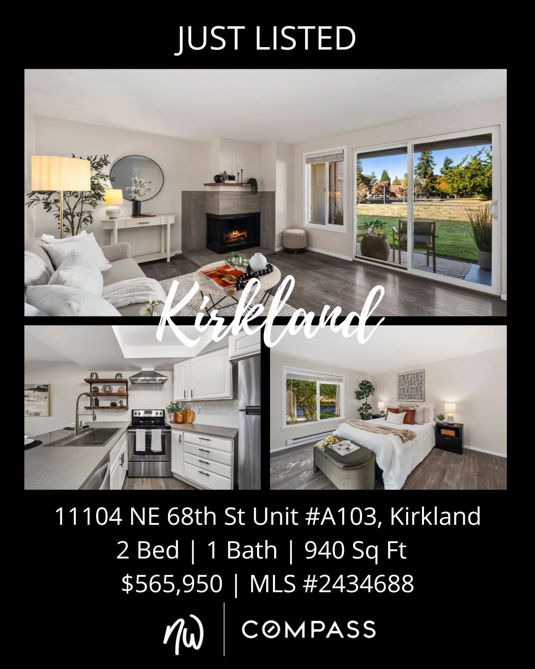 #JustListed in #Kirkland
2 Bedrooms | 1 Bathroom | 940 Sq Ft | Offered Price $565,950 
View Full Listing &gt; https://zurl.co/O3pYQ 

Experience the best of Lake Washington living in Kirkland&rsquo;s coveted Houghton neighborhood. Just steps from wat