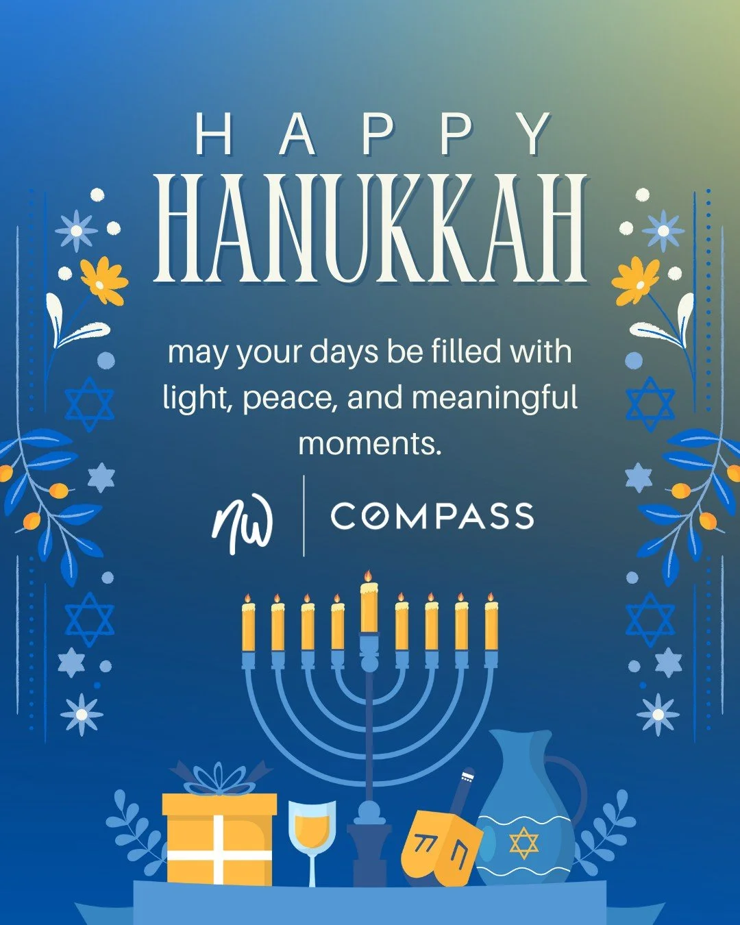 Wishing all who celebrate, a very Happy Hanukkah!
.
.
#NWRET #NorthwestRealEstateTeam #CompassWashington #KirklandRealEstate #SeattleRealEstate #BellevueRealEstate #RedmondRealEstate #WoodinvilleRealEstate #BothellRealEstate #EastSideRealEstate #Laur