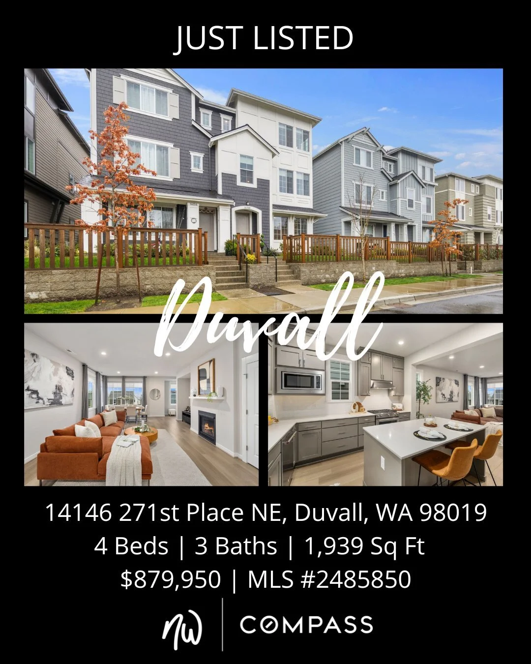 ✨ Just Listed in Duvall! ✨

Imagine waking up to beautiful valley and mountain views every day in this stunning Toll Brothers home located in the highly sought-after Ridge at Big Rock community.

🏡 14146 271st Place NE, Duvall, WA
4 Bedrooms | 3 Bat