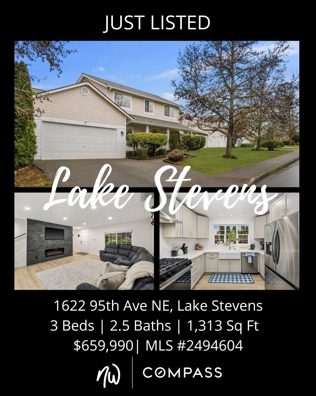 #JustListed in #LakeStevens 

Clean design, thoughtful updates, and effortless living come together in this move-in ready home in the desirable Long Bay community.

The main level offers a bright, open layout with a spacious living area, cozy gas fir