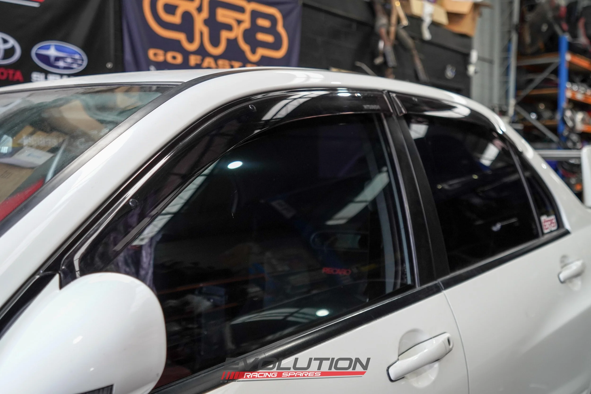 Mitsubishi OEM Weather Wind Visor Deflectors to suit Evo 7 8 9 CT9A (MZ562845EX)