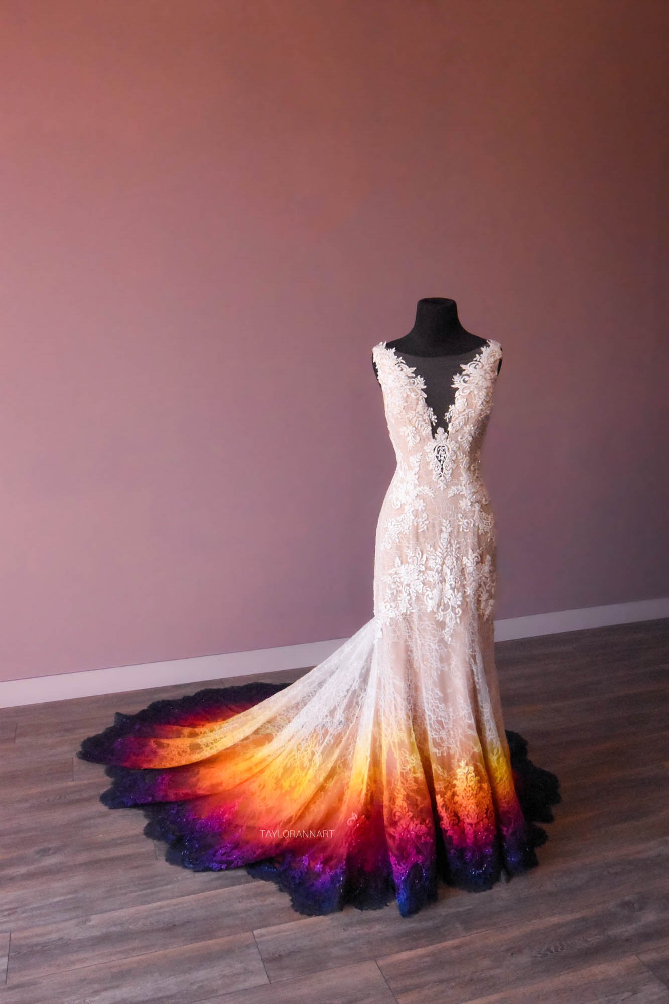 Colorful Ombré Wedding Gowns - Shop — Canvas Bridal