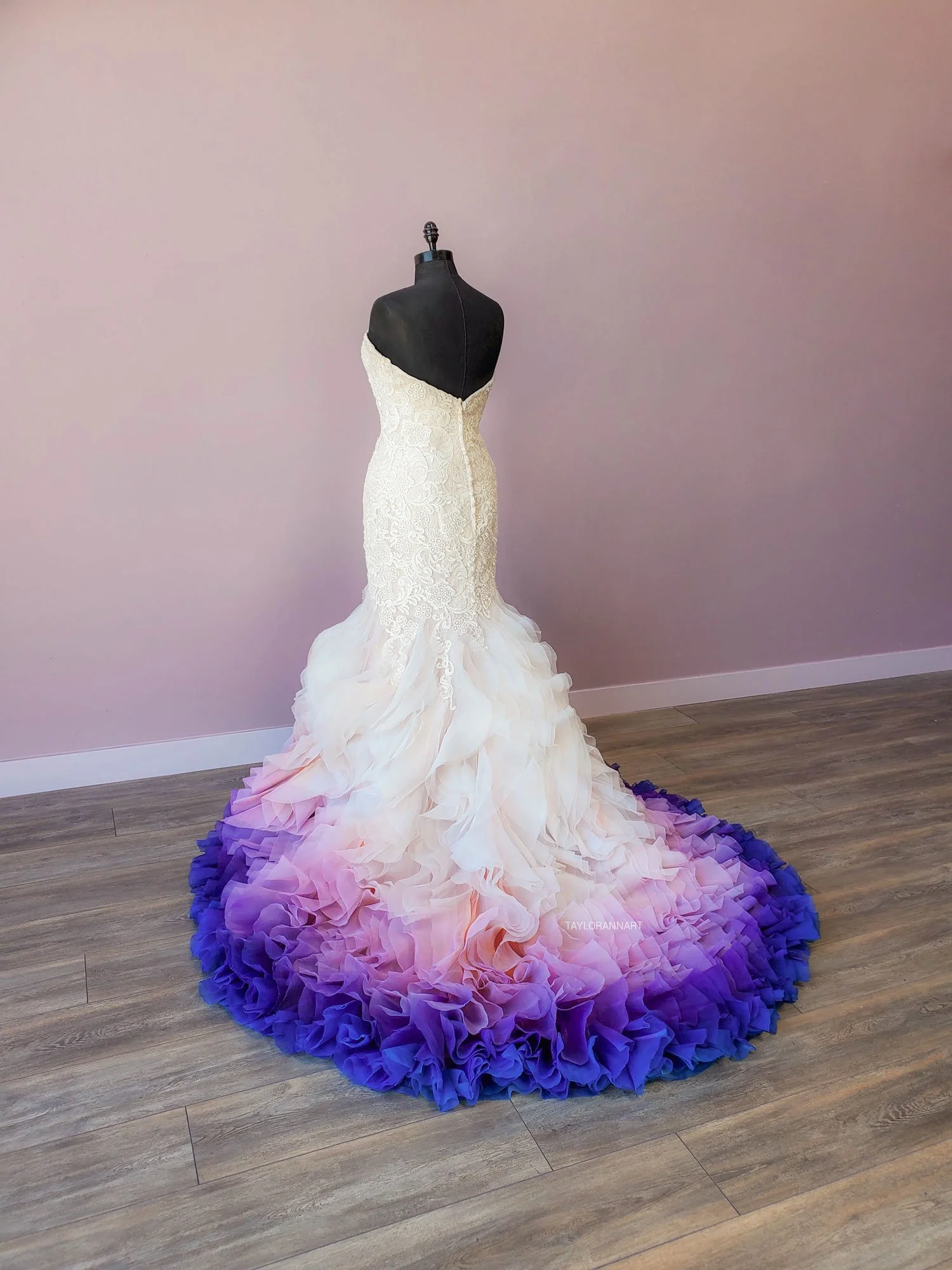 Purple Mermaid Wedding Dress Purple Mermaid Wedding Dress