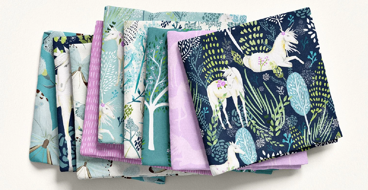 Unicorn Grove Fabric Line with Hawthorne Supply Co