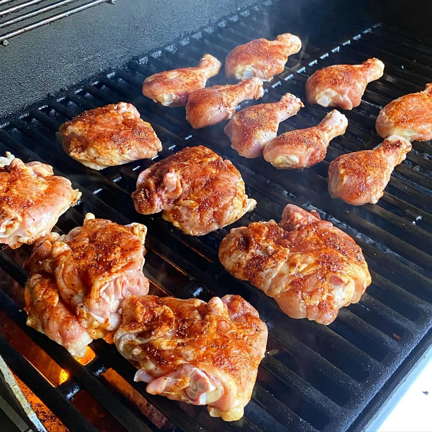 American Thighs are on a roll this week!
Sharing yet another customer feast grilled to perfection with before and after shots. 🔥
“Here I go again on my own, goin’ down the only road I’ve ever known!”
Grill + Smoke + B