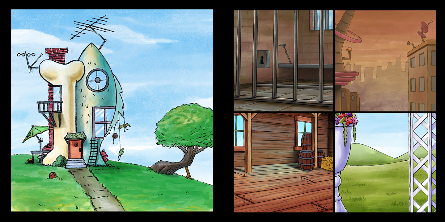 Background Illustration for Nickelodeon collection