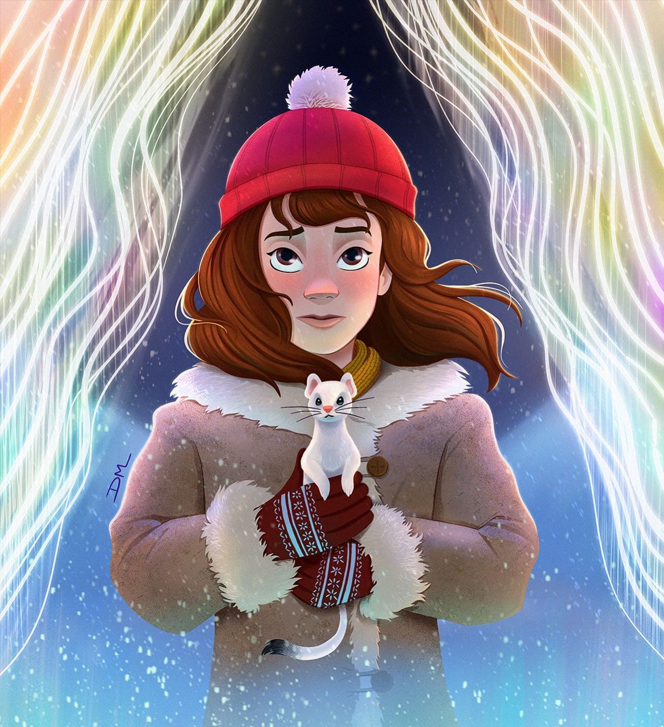 &ldquo;So Lyra and her daemon turned away from the world they were born in, and looked toward the sun, and walked into the sky.&rdquo; - Philip Pullman
His Dark Materials Northern Lights

#illustration #digitalillustration #digitalart #conceptart #vi