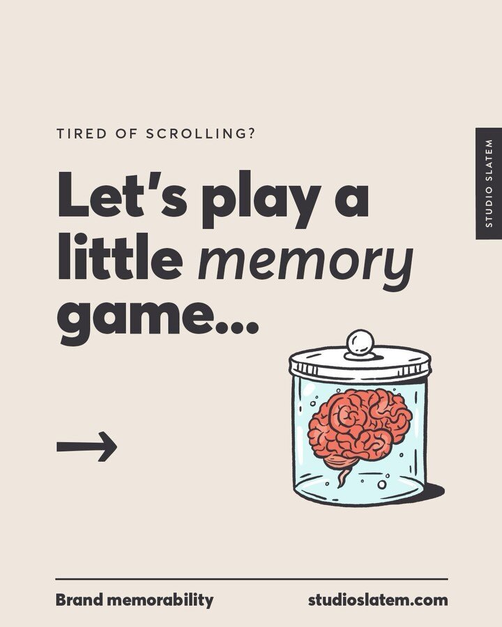 Let&rsquo;s play a little 🧠memory game 🧠, shall we? 

Remember, no peeking! 

👇 Once you&rsquo;ve completed the challenge, let me know how you did! Could you remember enough 😂? 

#branding #brandmemorability #brandgame #brandquiz #brandillustrati