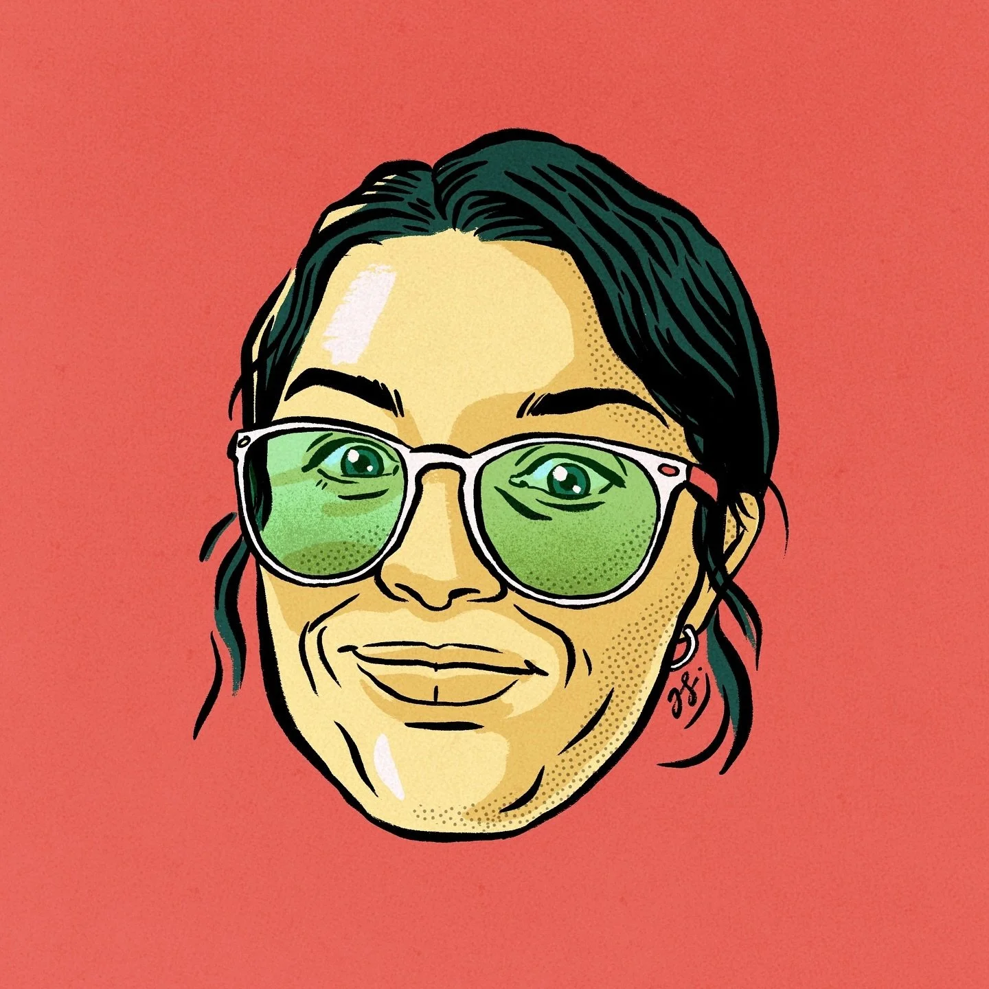 New profile pic, who dis! 

I&rsquo;m really into retro-style illustration at the moment (although, I&rsquo;ve always been tbh), but have had a few client projects recently that have allowed me to explore this further. And it&rsquo;s been such fun! 
