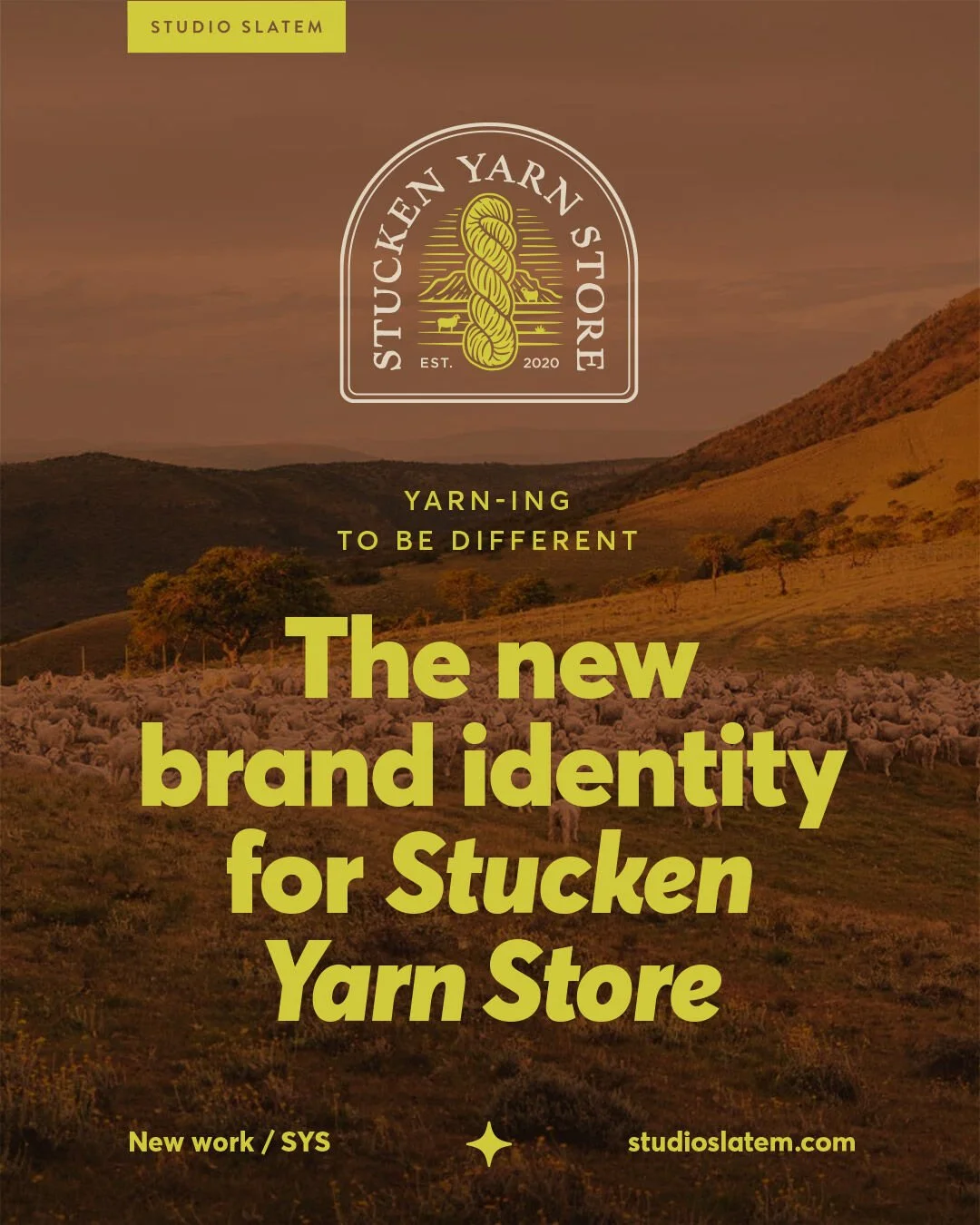 New work for @stuckenyarns, creating the new brand identity for their yarn store, selling undyed natural fibres to the likes of home dyers and hobbyists to create something unique with.

The logo is hand-drawn to capture the feeling of creativity and