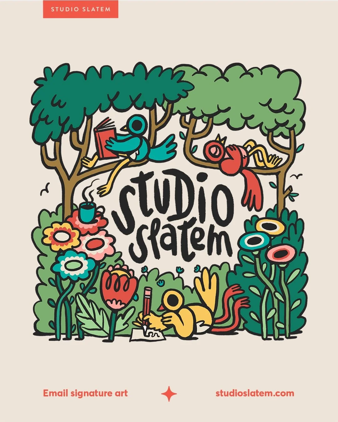 An email is often the first point of call with new and regular clients, so why pass up the opportunity to add a touch of fun and novelty to make a good first impression? 

I love updating my sigs on the [fairly] reg to add a fresh twist and visual in