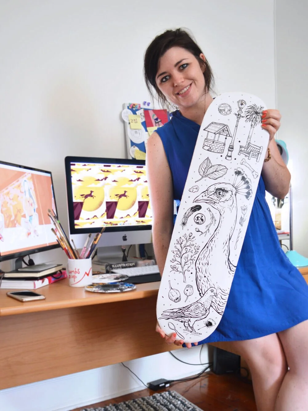 This is me, a whole 10 freaking years ago. A DECADE!

Where has time gone?! 

People often ask me how and when I got into illustrating, design - you know, the whole shebang. 

And I always get a lil awkward cause I don't have a definitive answer. 

I