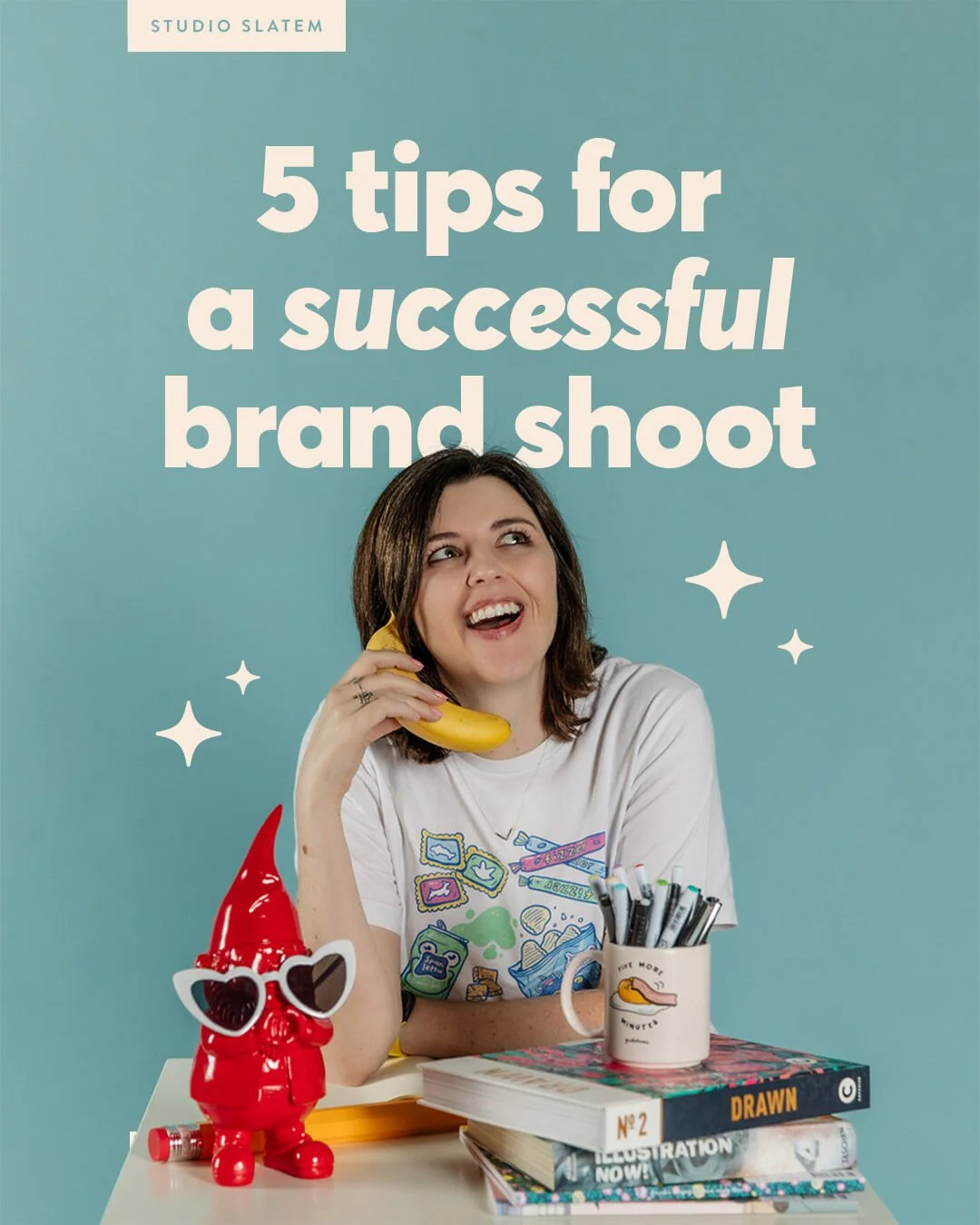 I just had my first brand shoot in 5 years!! 
(Where has time gone, seriously!)

I've not only used my last batch of photos *to death* and needed some fresh, up-to-date images, but I was also really keen to try out a studio shoot that would let me pl