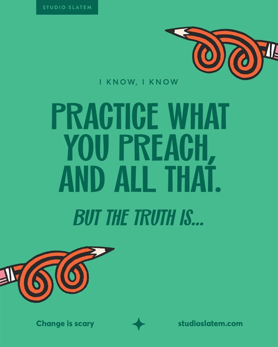 It's true, you should take your own advice. 

And I'm so glad I finally did!

I keep going on about leaning into your quirks and owning what makes you, your brand different, special. 

But yet, there I was holding back on pushing my brand into someth