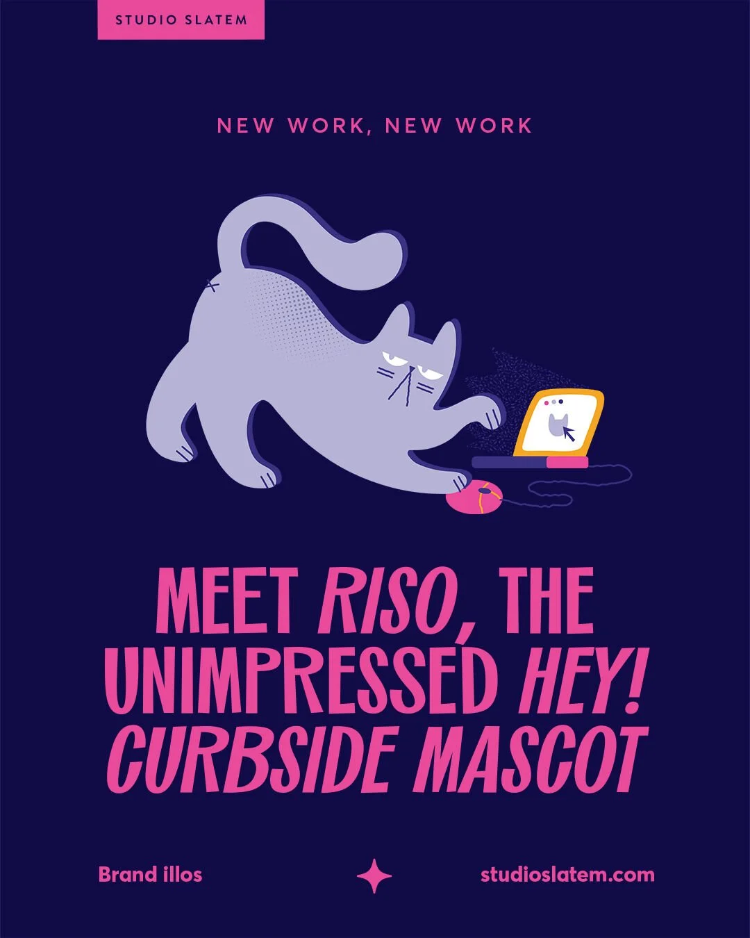 New Work, New Work 🗽

I recently (ok, 6 months ago already...) worked with the lovely @bymelissasuarez from 'hey! curbside' - a new online community in the States - where we character-developed and created a suite of 6 quirky illustrations of 'Riso'