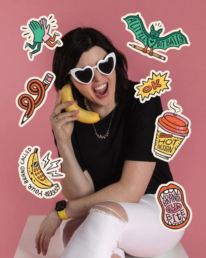 If you're new here, or have been around for a bit.... Helllooooo!!

It's great to have you here in my corner of the internet. 

I'm Amy, the pencil-wielder, mouse-clicker and braining-brainer behind Studio Slatem, where I help brands draw stronger co