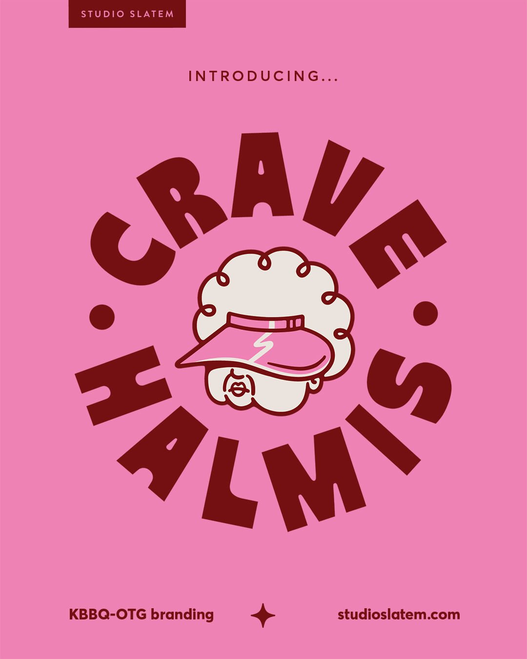 New brand identity reveal for @cravehalmis - a sassy new Korean-BBQ-in-a-bowl concept coming fresh out of California.

This one felt extra personal to me as the brand's character is drawn from an illustration I created while living in South Korea alm