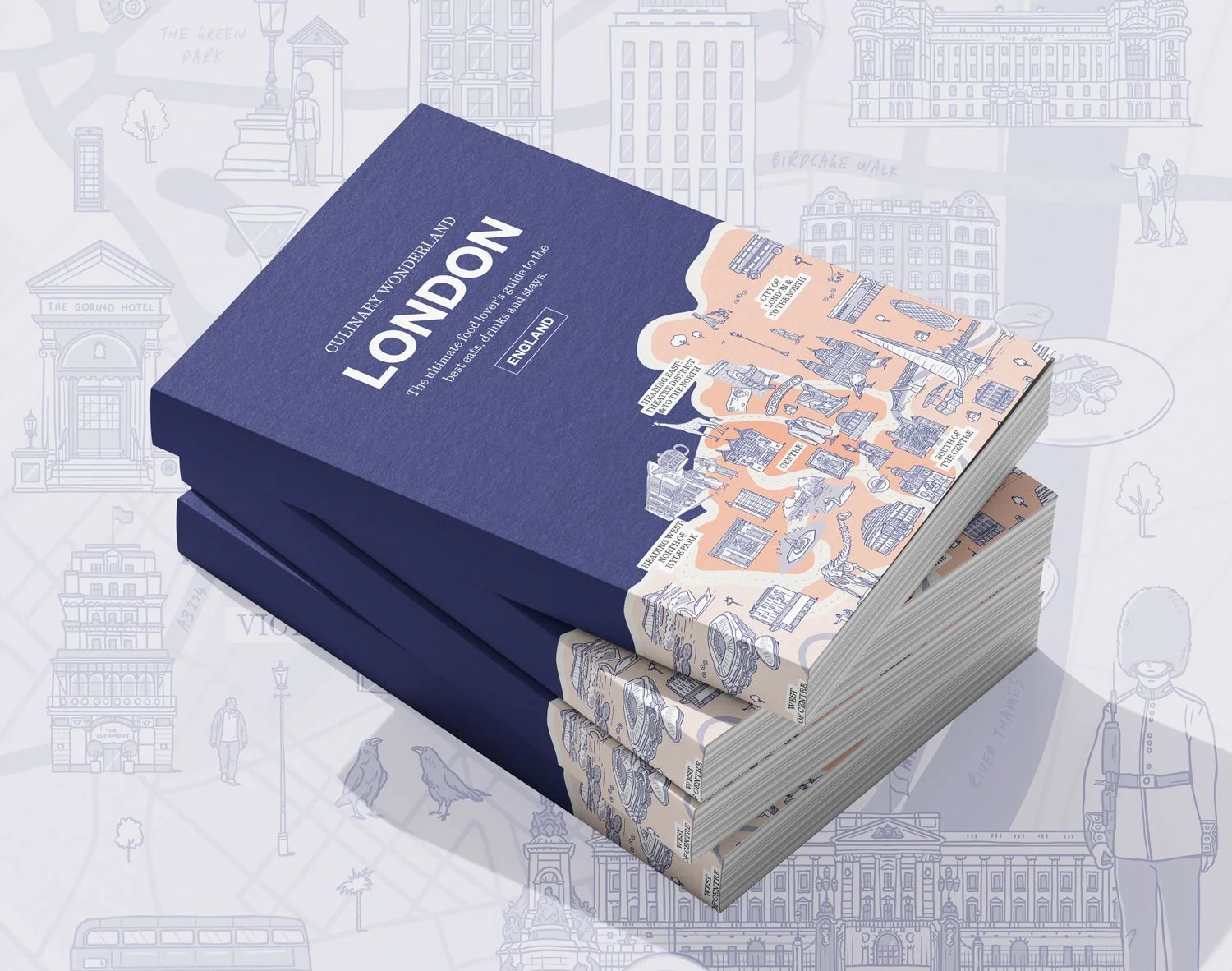 Culinary Wonderland — Illustrated London map series