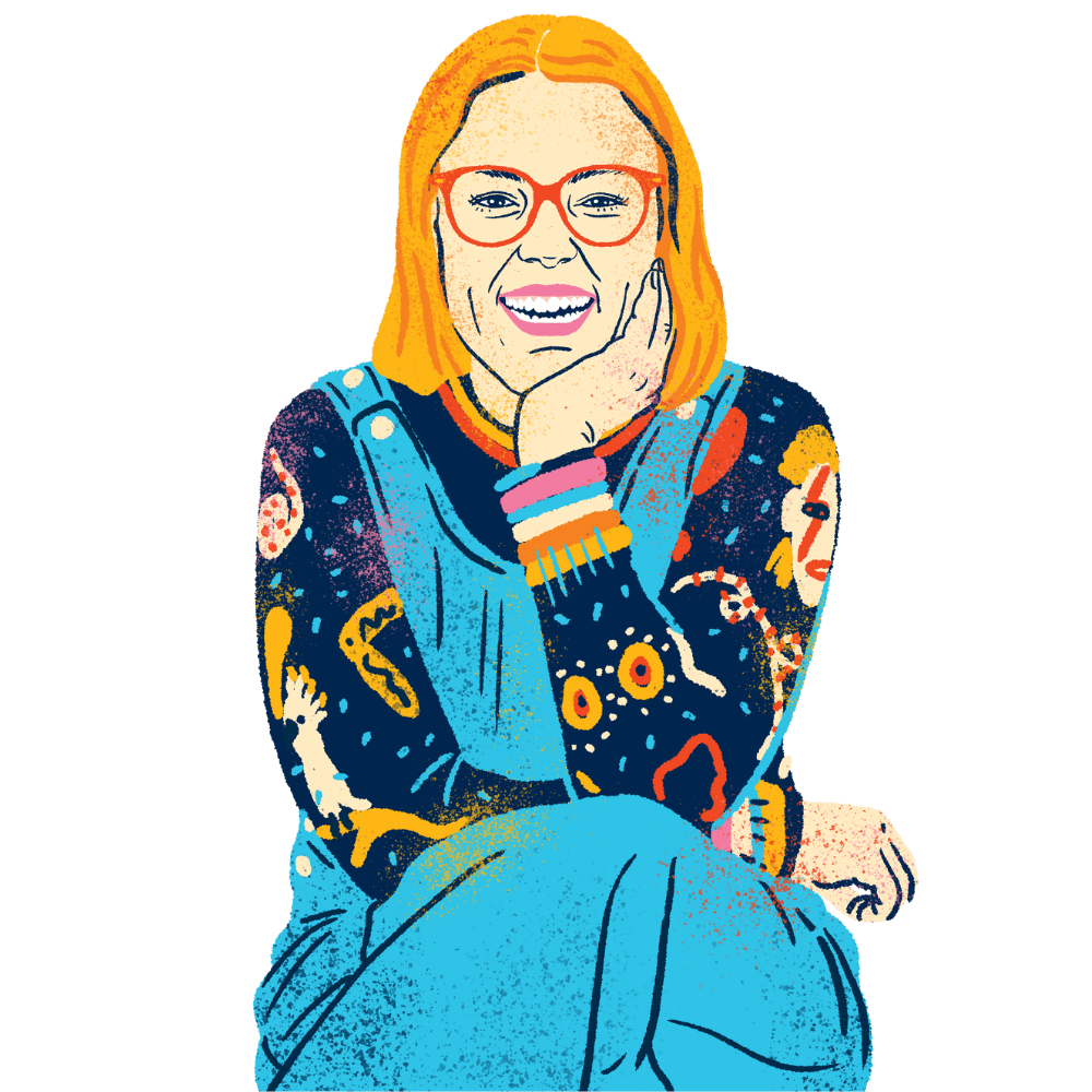 Illustration of Cherie from TDP thinking
