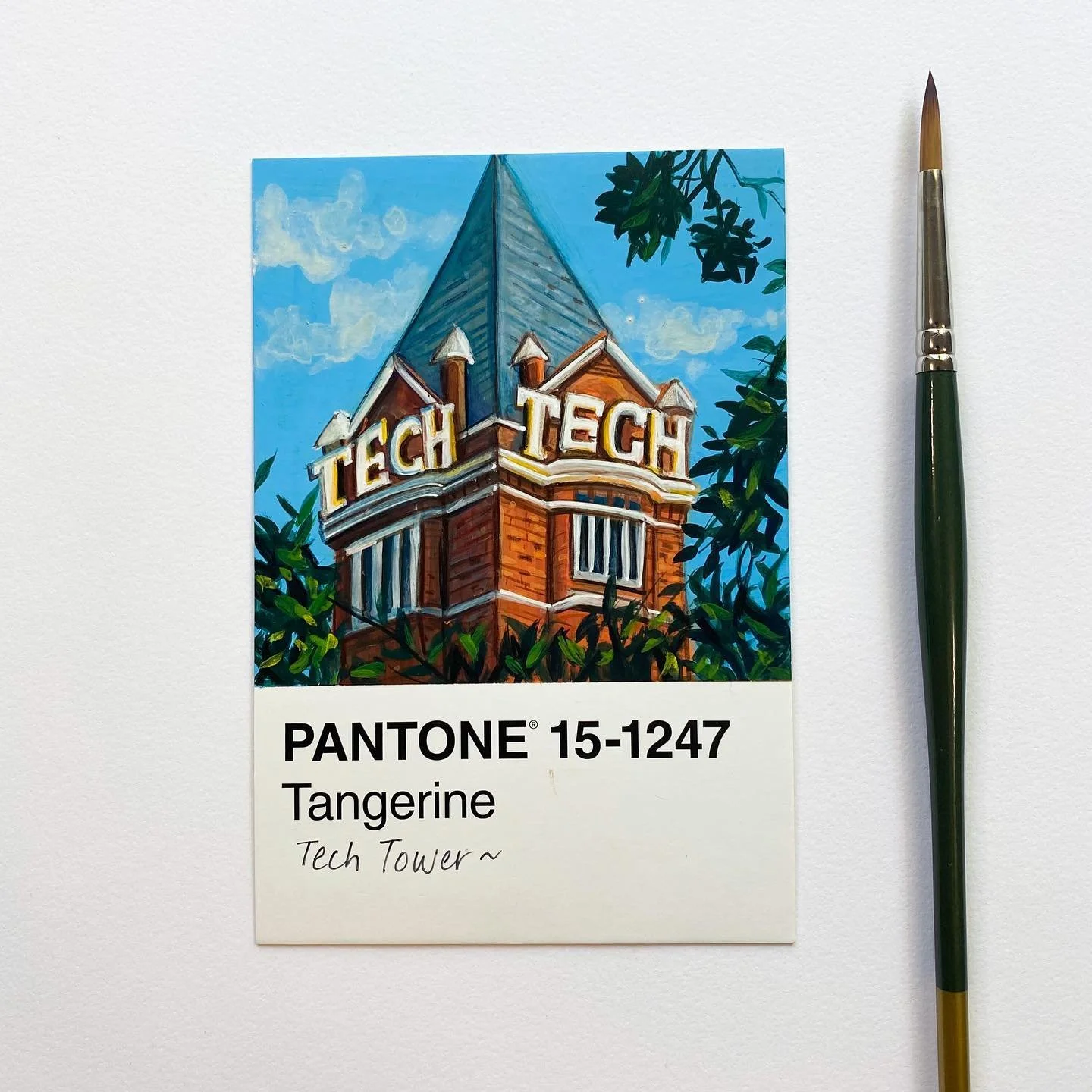 21 🐝🐝🐝

Happy grad season! #GT23 #RamblinOn
.
.
.
.
.
.

#gouache painting #gouacheillustration #100dayproject  #pantone #pantoneproject #pantonechallenge2023