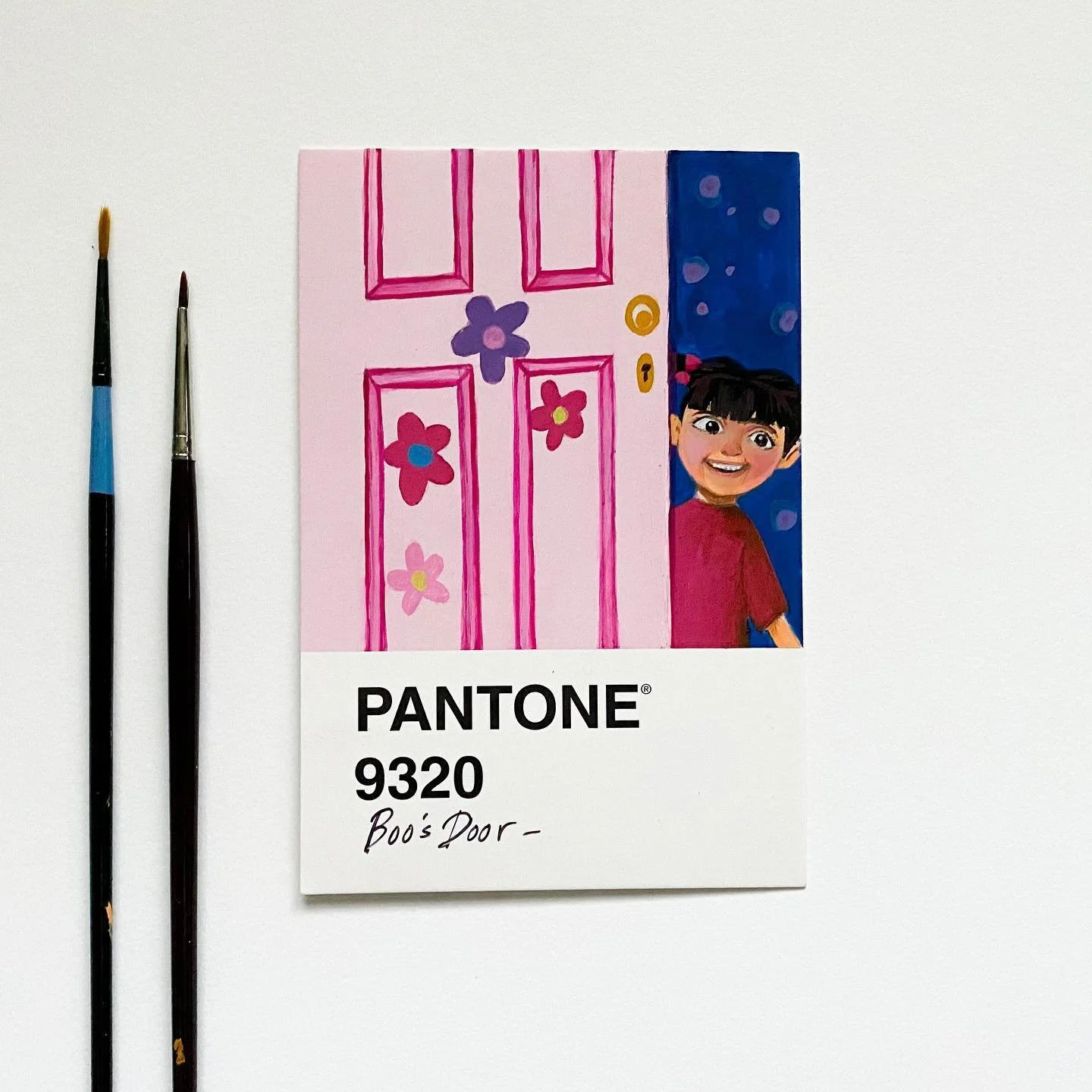 15/30
Cheery Boo welcoming you into her room 🌸 (ignore my wobbly lines HAHA I struggled) Excited for the week of pinks and purples now! 
.
.
.
#pixar #monstersinc #gouacheart #gouachepainting #gouacheillustration #smallartaccount #dailyart #artfeatu